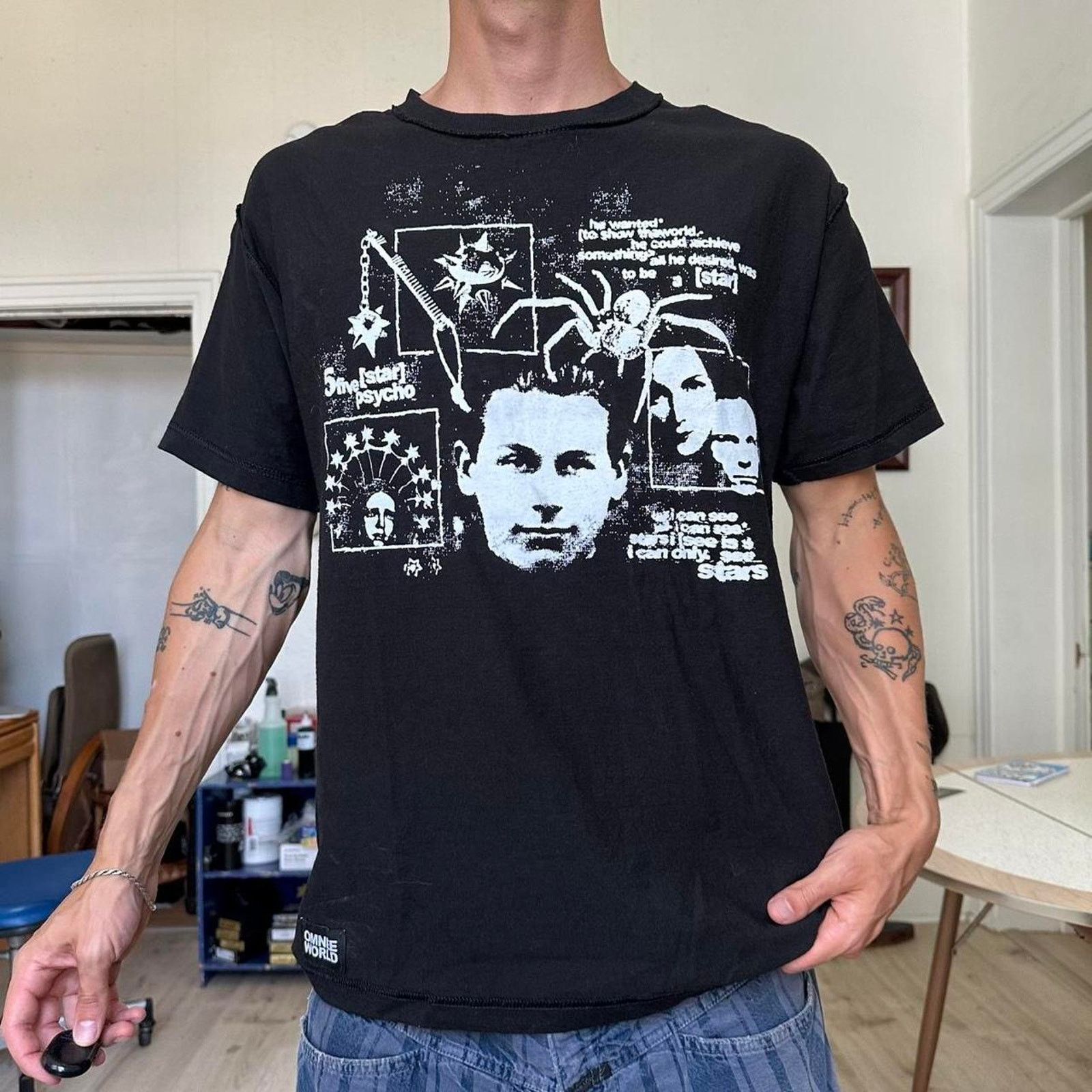 Other Rare Streetwear Omnee World Inside Out Graphic Tee Shirt Size US L / EU 52-54 / 3 - 5 Thumbnail