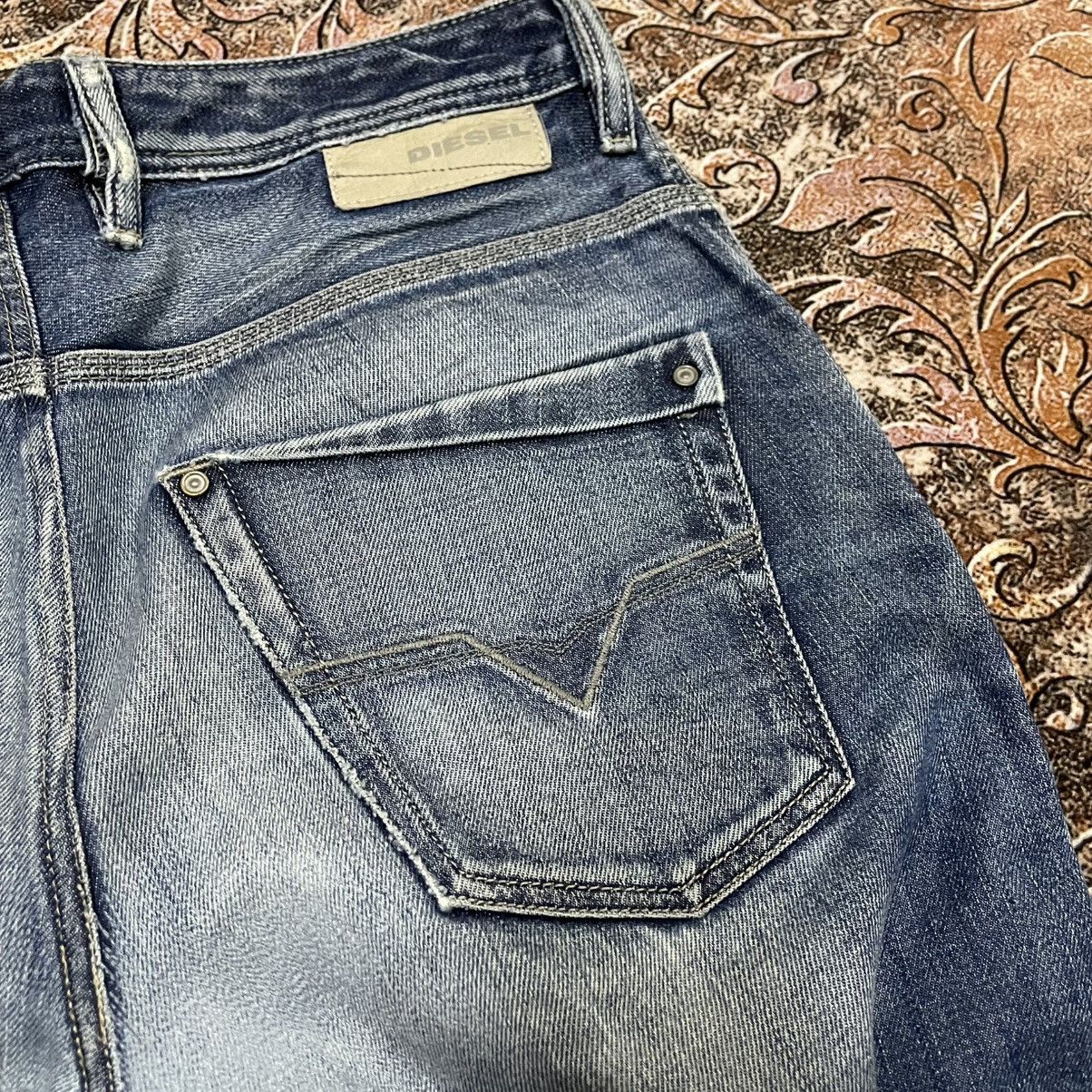 Diesel 🔥Vintage Diesel Industry Krooley Ripped Distress Denim Jeans Size US 34 / EU 50 - 13 Thumbnail