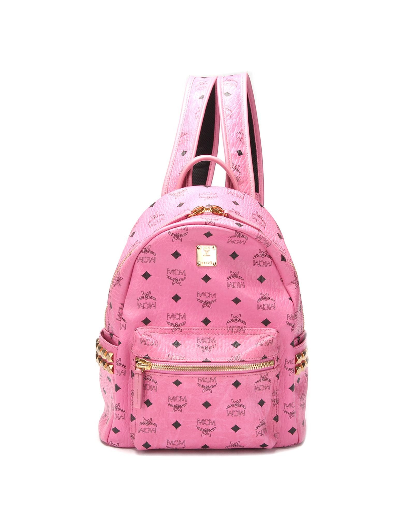 image of Ab Condition Pink MCM Visetos Backpack, Women's