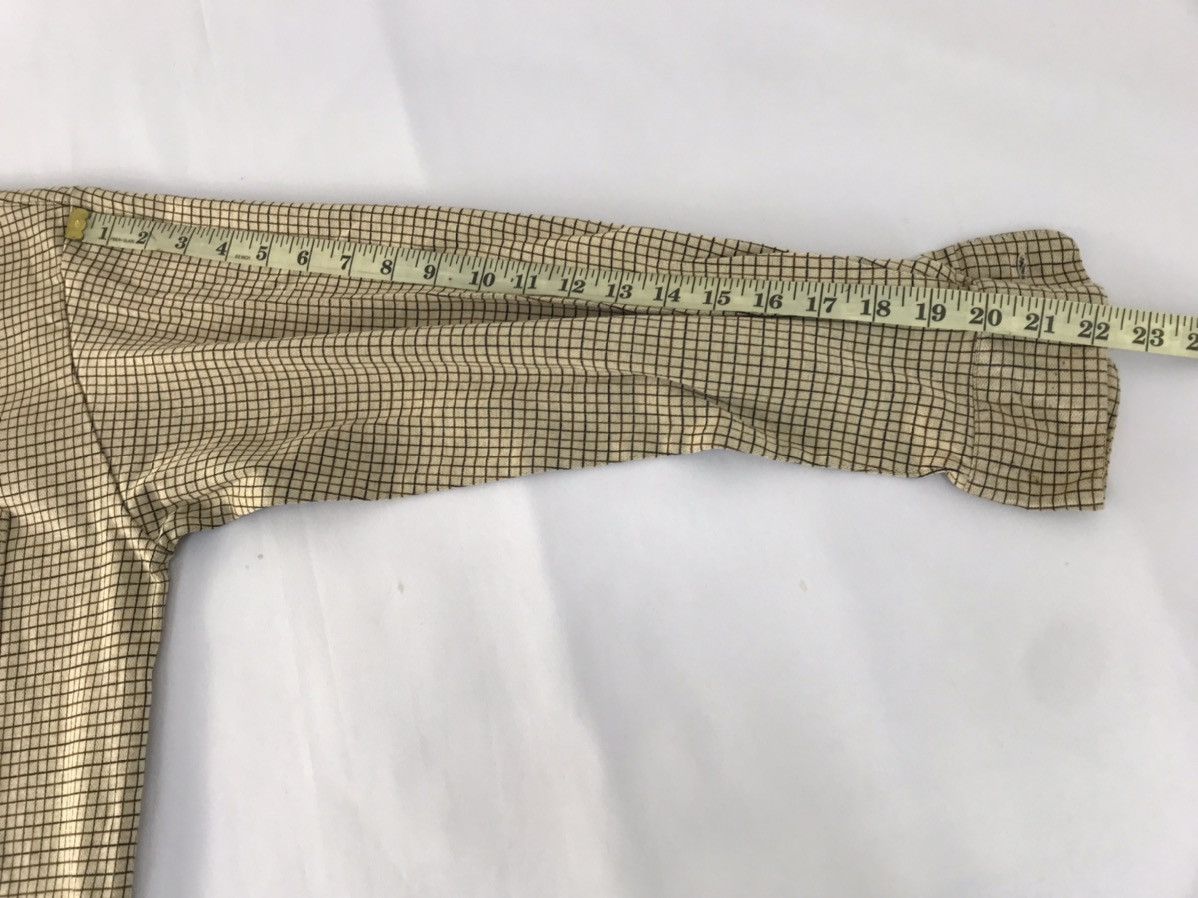 Vintage Yves Saint Lauren Single Pocket Checked Polo Printed Size US L / EU 52-54 / 3 - 11 Thumbnail