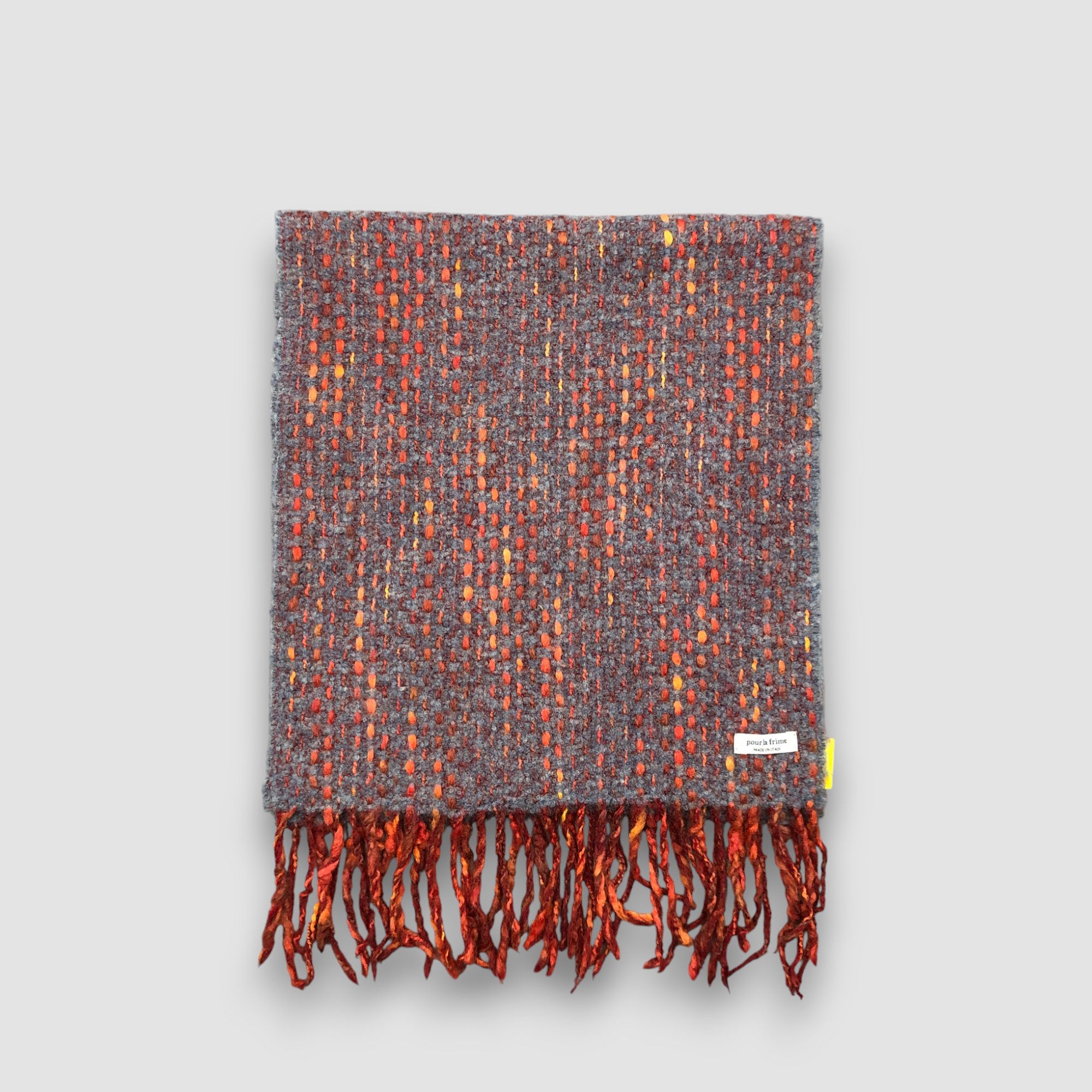 Vintage Vintage Pour La Frime Scarf Muffler Wool Cashmere Scarves Size ONE SIZE - 2 Thumbnail