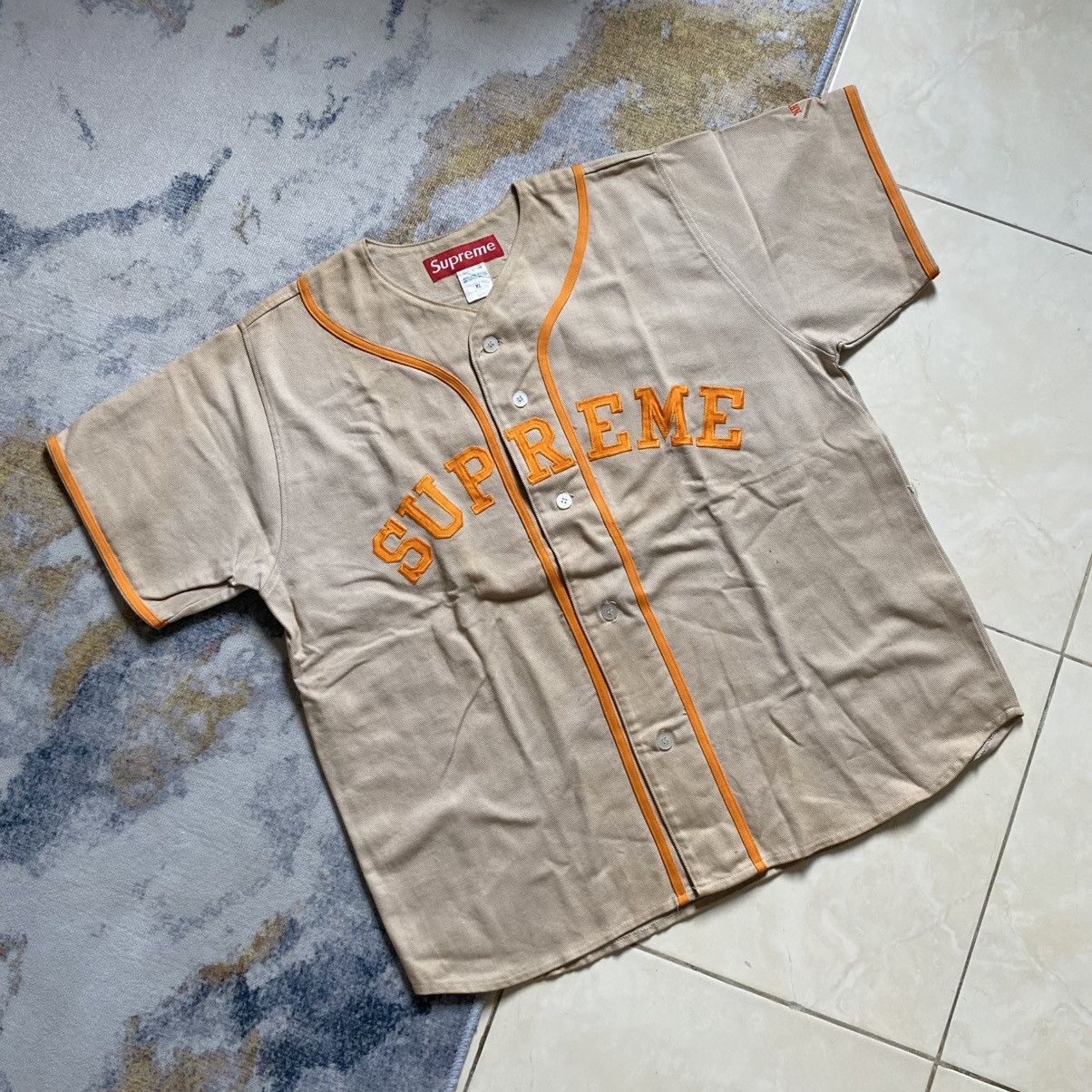 Supreme RARE🔥 Supreme MLB Jersey 2005 Size US XL / EU 56 / 4 - 1 Thumbnail