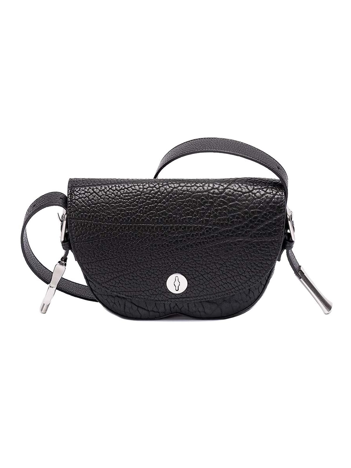 BURBERRY Chess small black leather crossbody bag Daniel Lee