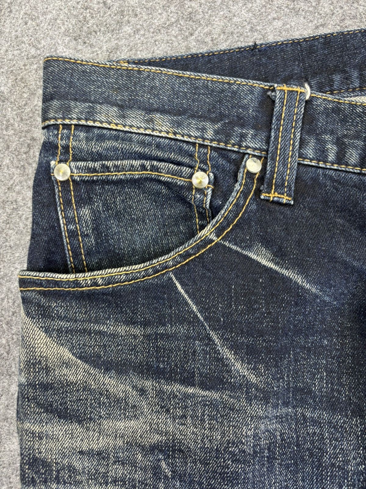 Tornado Mart 💥Flare💥Rare Tornado Mart Insane Claw Mark Fades Denim K14 Size US 33 - 5 Thumbnail