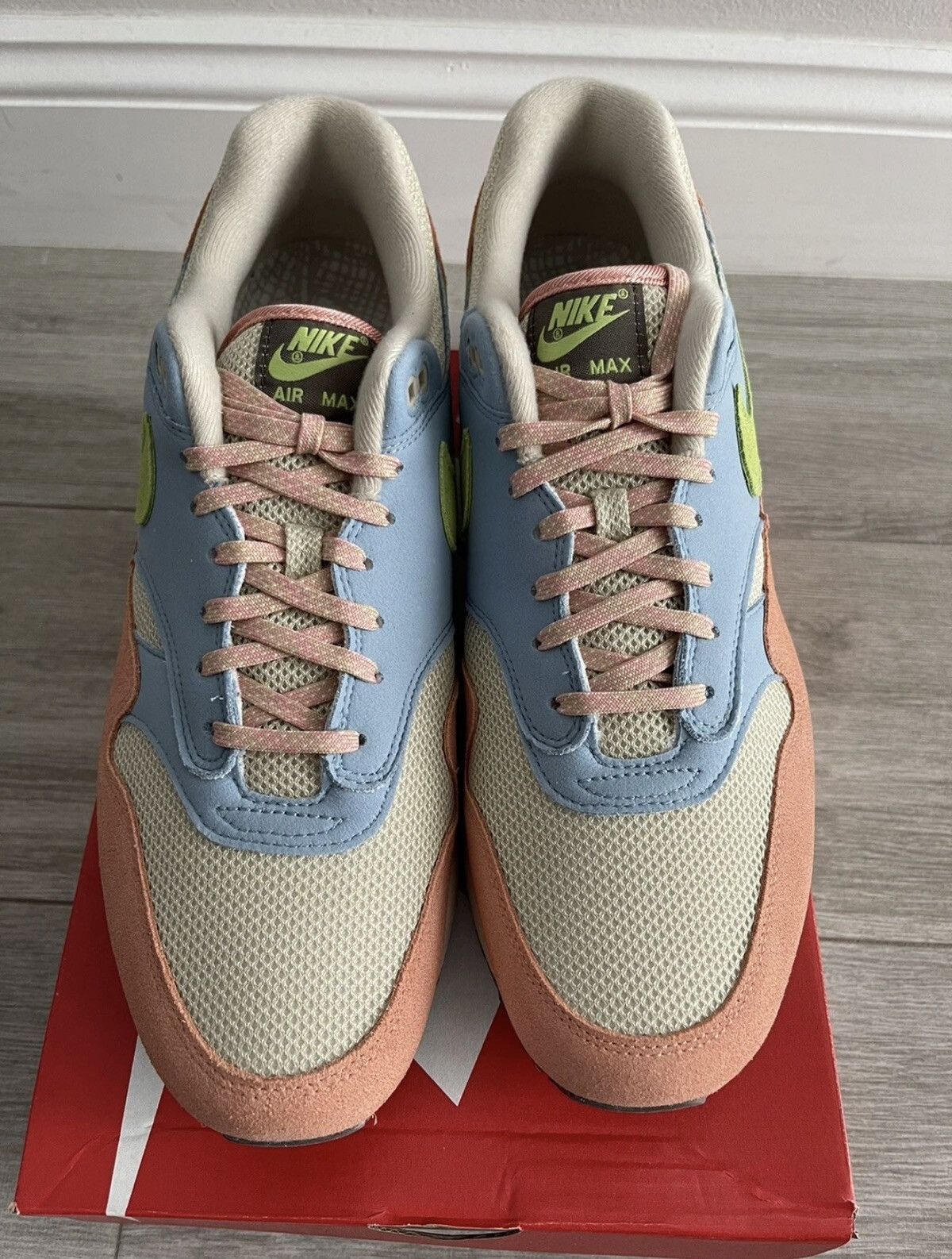 Nike Nike Air Max 1 Light Madder Root Vivid Green Rattan Size 12 Size US 12 / EU 45 - 5 Thumbnail