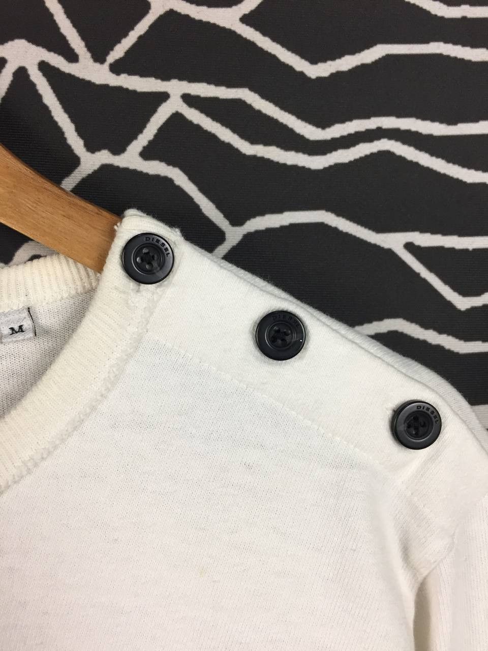 Diesel Diesel Proud And Free Breton Nautical Stripe Long Sleeve Tee Size US M / EU 48-50 / 2 - 6 Thumbnail