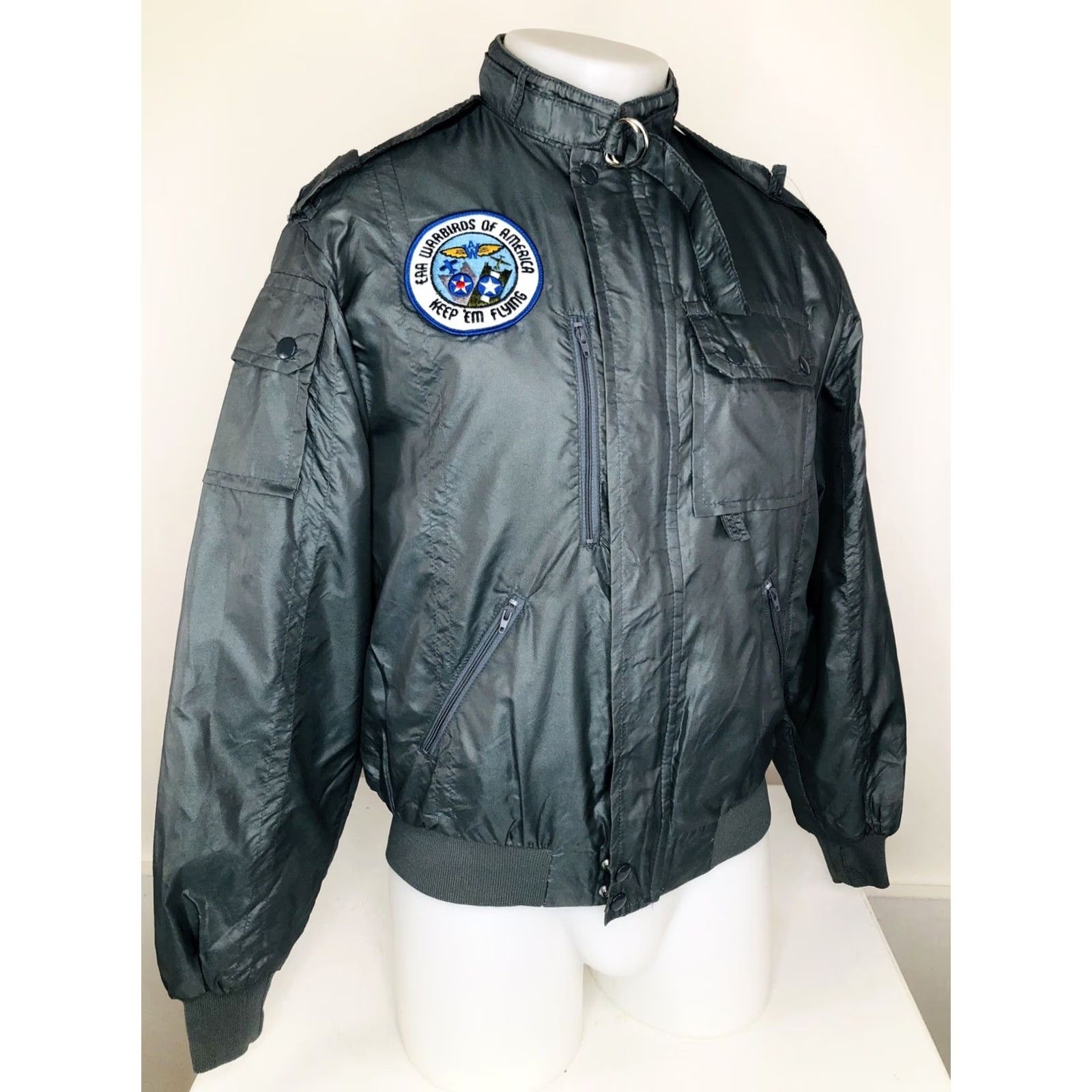 Vintage VINTAGE EAA WARBIRDS of AMERICA / KEEP EM FLYING USAF Bomber Jacket Md M Green Mens Size US M / EU 48-50 / 2 - 2 Thumbnail