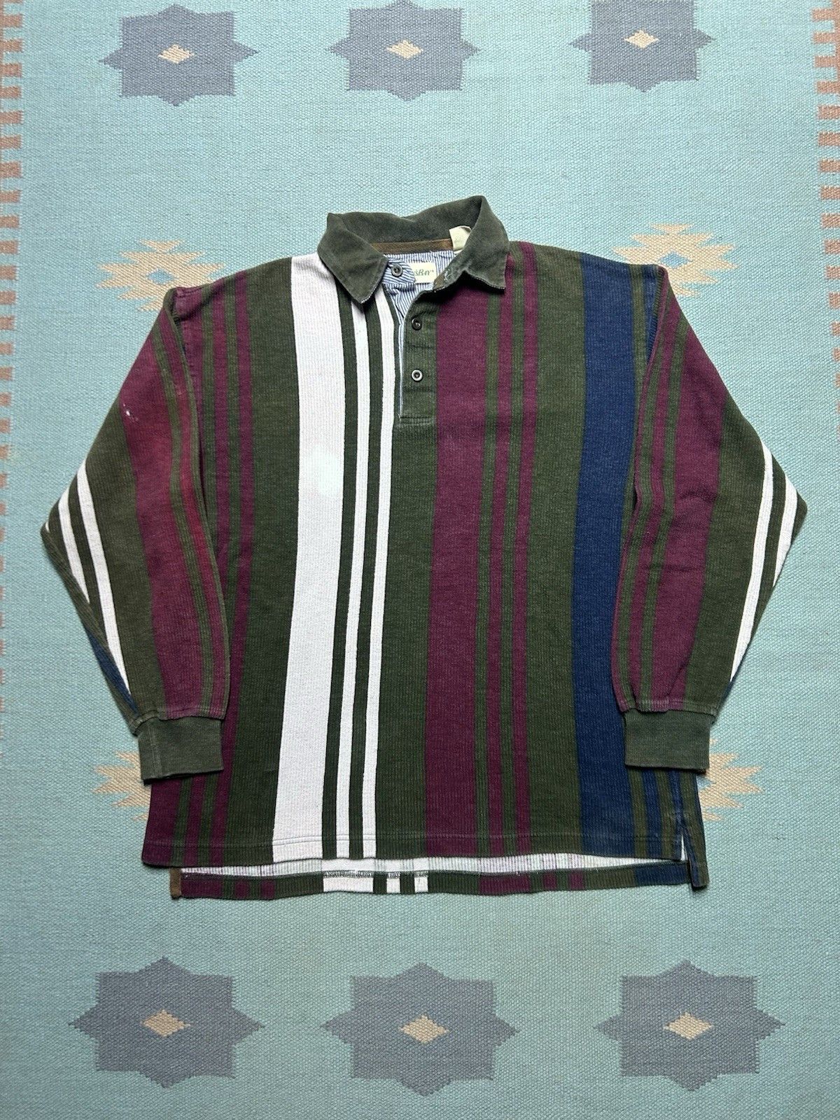 Vintage Vtg St. John’s bay polo shirt cotton knit men’s large Size US L / EU 52-54 / 3 - 1 Thumbnail