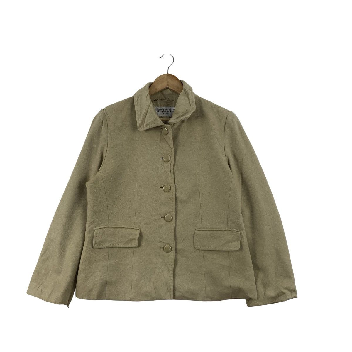 Balmain Vintage BALMAIN PARIS Jacket Coat Minimalist Designer Casual Size L / US 10 / IT 46 - 3 Thumbnail