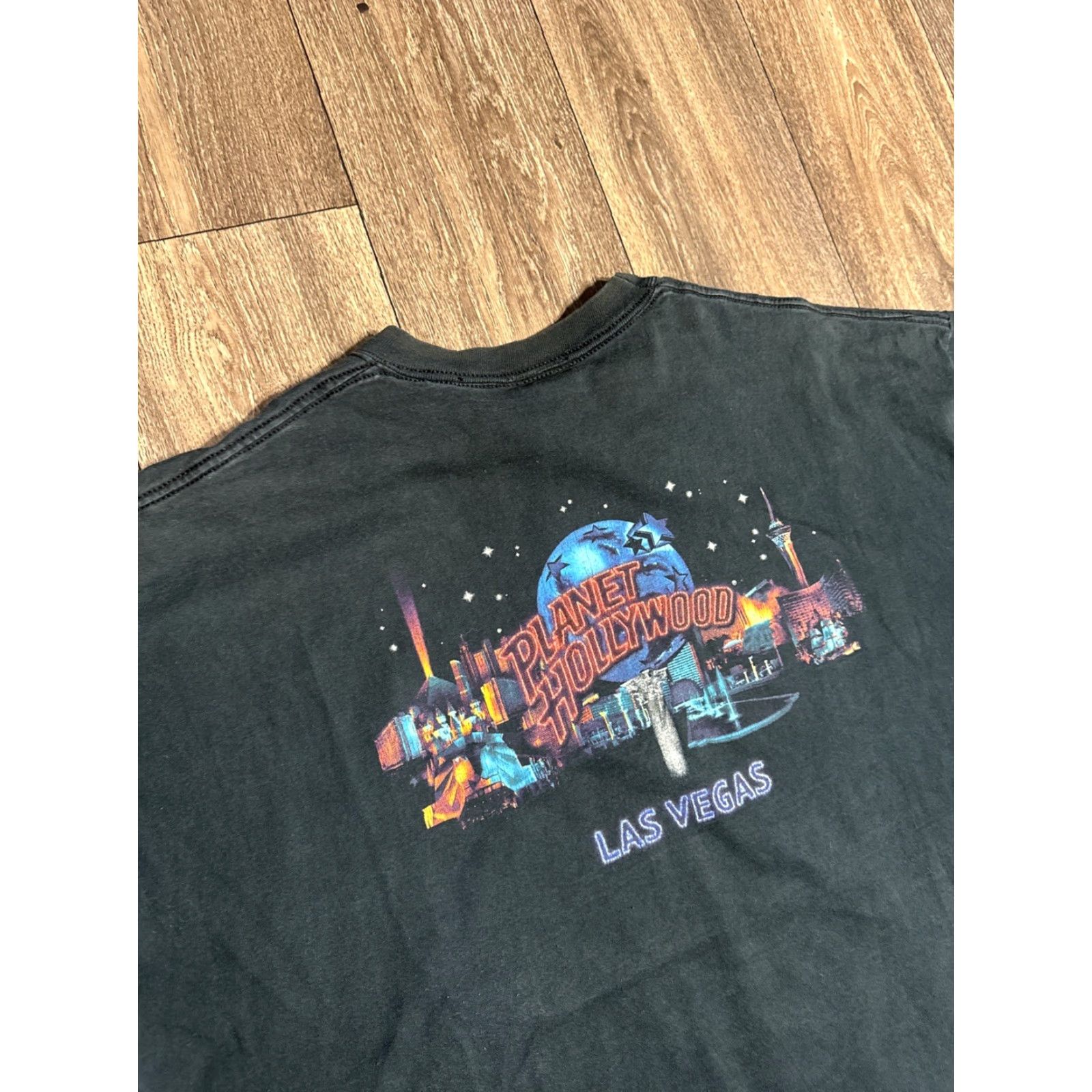 Planet Hollywood VINTAGE Planet Hollywood Las Vegas 1991 Double Sided T-Shirt Mens 2XL Black 90s Classic USA Size US XXL / EU 58 / 5 - 4 Thumbnail