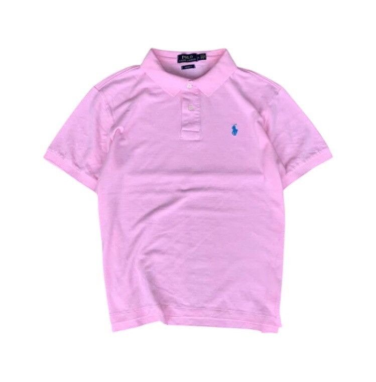 Polo Ralph Lauren × Ralph Lauren Vintage Polo Ralph Lauren Small Logo Soft Pink Polos Size US L / EU 52-54 / 3 - 1 Thumbnail