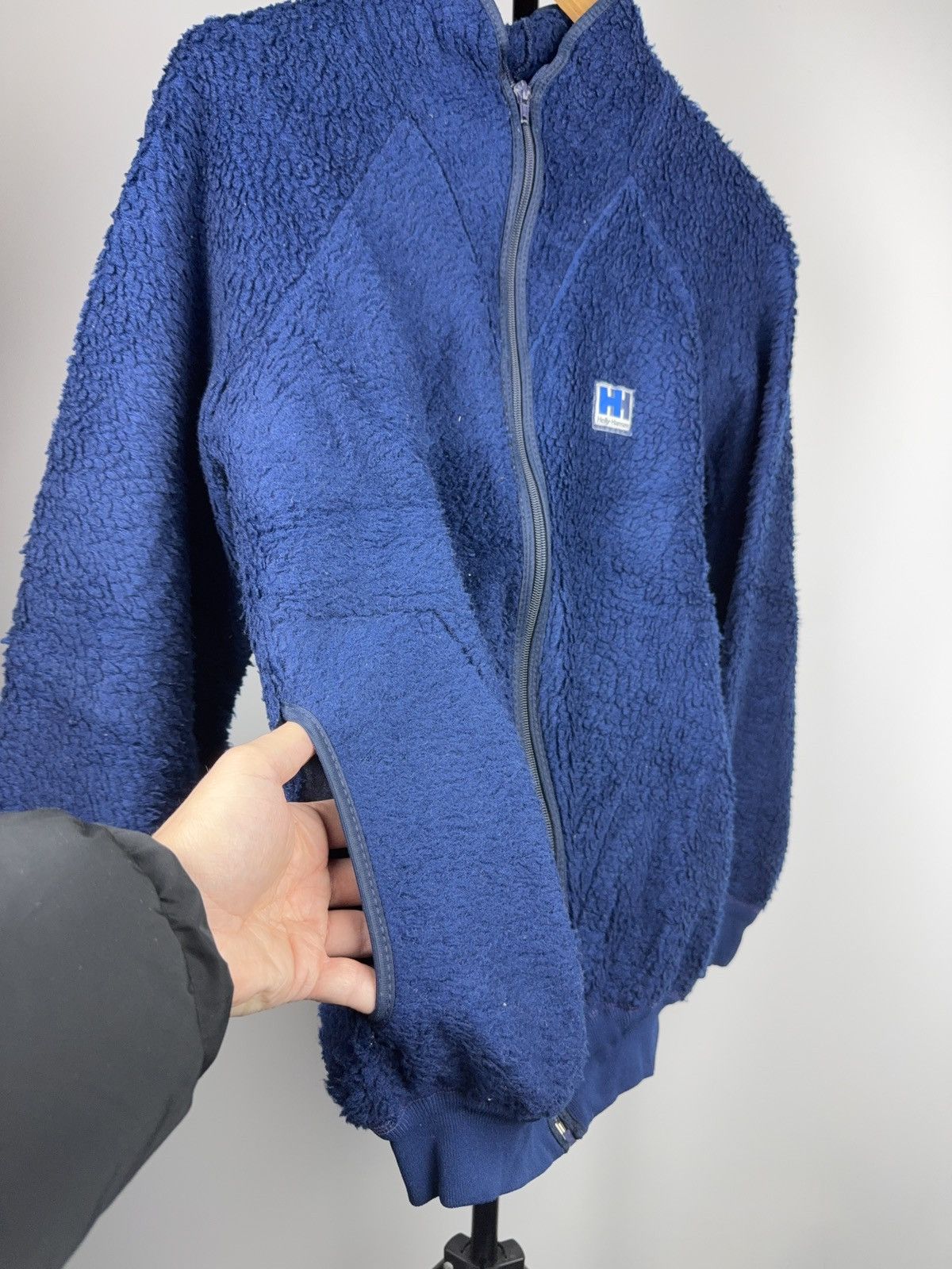 Helly Hansen 80s Retro Helly Hansen Navy Sherpa Fleece Zip Jacket Logo Size US S / EU 44-46 / 1 - 5 Thumbnail