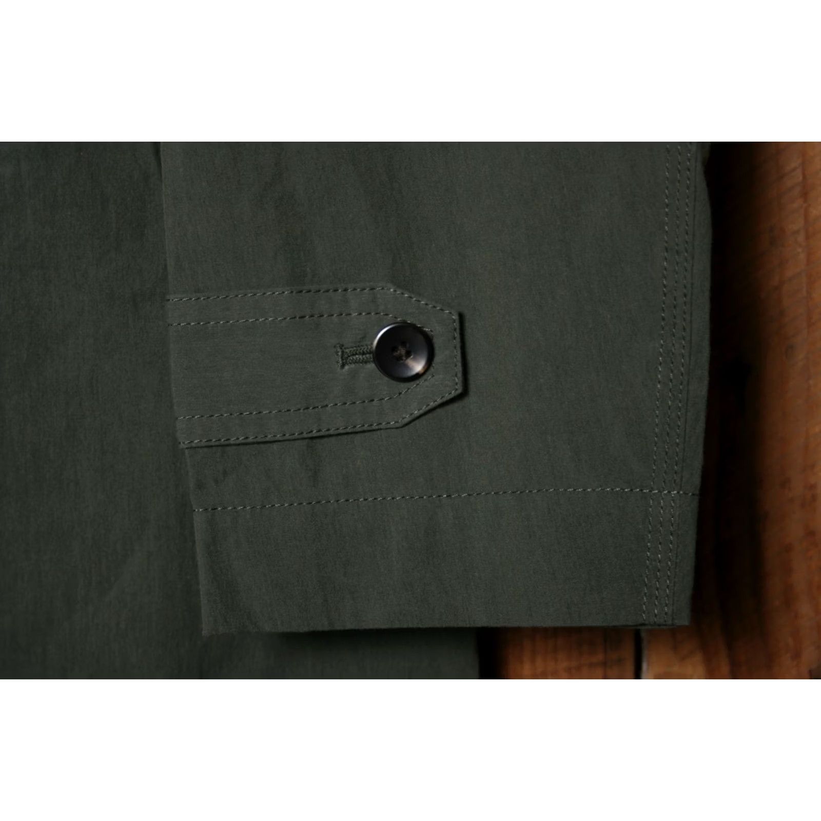 Olive VINTAGE O.N.S. Marion Trench Coat Mens M Dark Olive Cotton/Nylon Blend Green Oak Keywords Coat, Trench, Marion, O.N.S. Mens M Size US M / EU 48-50 / 2 - 3 Thumbnail
