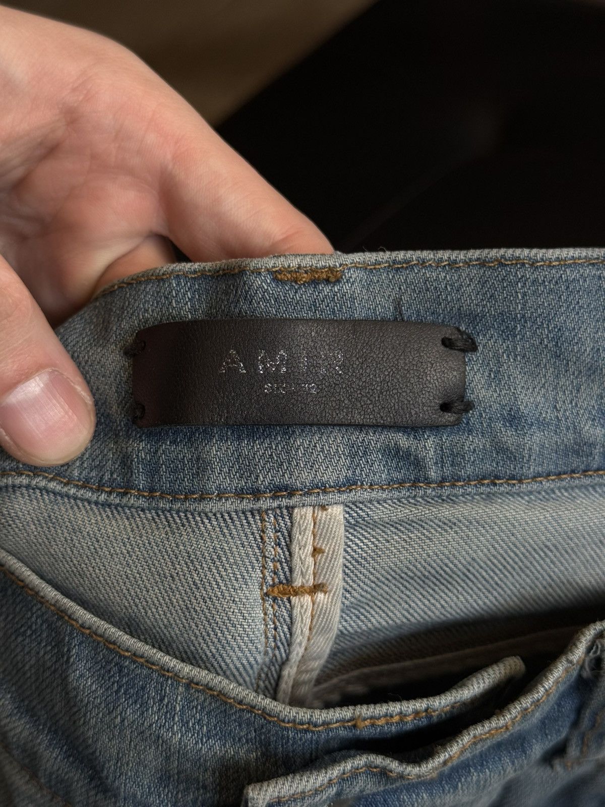 Amiri Amiri Distressed Blue Jeans Size 32 Size US 32 / EU 48 - 9 Thumbnail