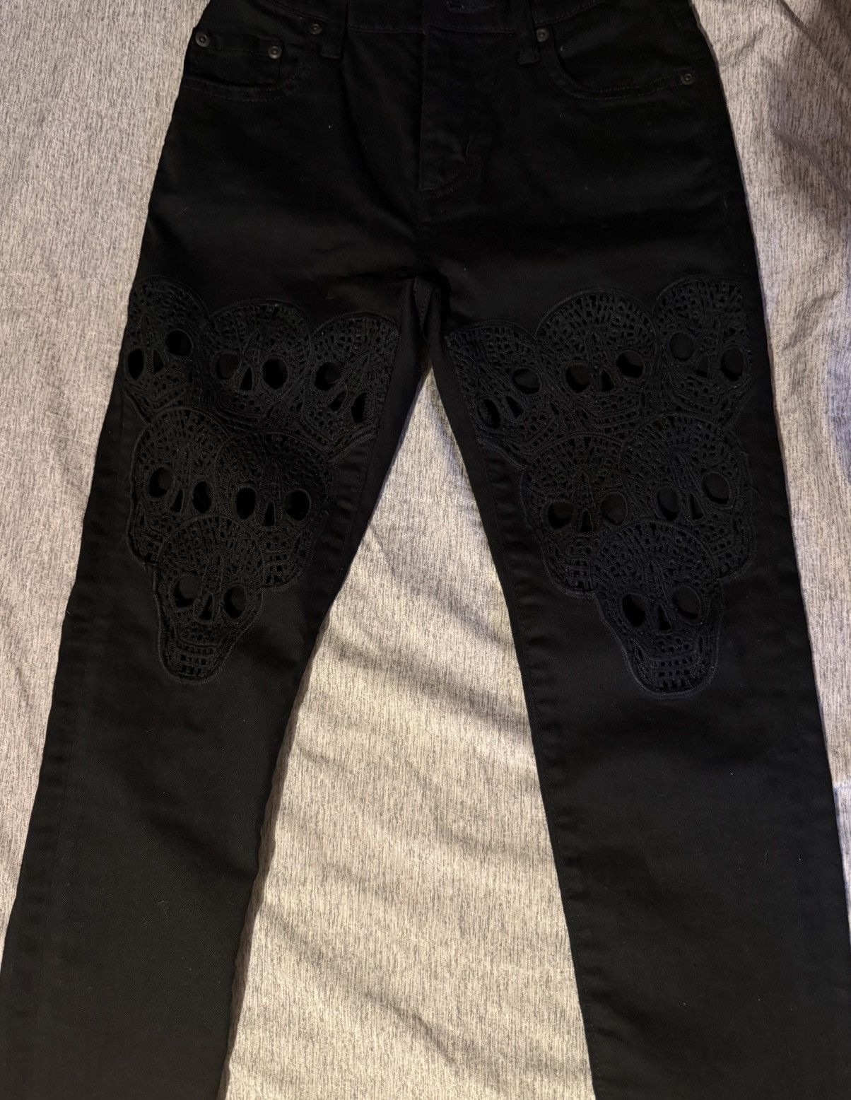 Hysteric Glamour × Japanese Brand Hysteric Glamour Skull Denim Size 23 Size US 26 / EU 42 - 4 Thumbnail