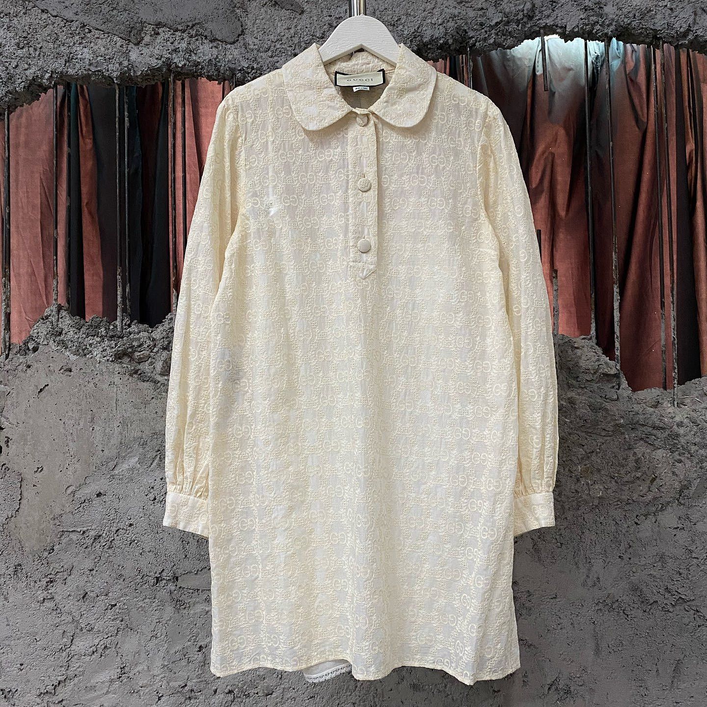 Gucci Gucci GG Embroidery Cotton Blouse Size 40 Size S / US 4 / IT 40 - 1 Thumbnail