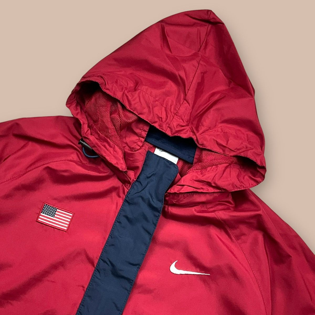 Nike Nike Windbreaker USA Track&Field Y2K Olympic Red Jacket Size US L / EU 52-54 / 3 - 7 Thumbnail