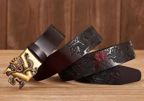 Japanese Brand × Vintage Dragon Pattern Automatic Buckle Belt Size ONE SIZE - 3 Thumbnail