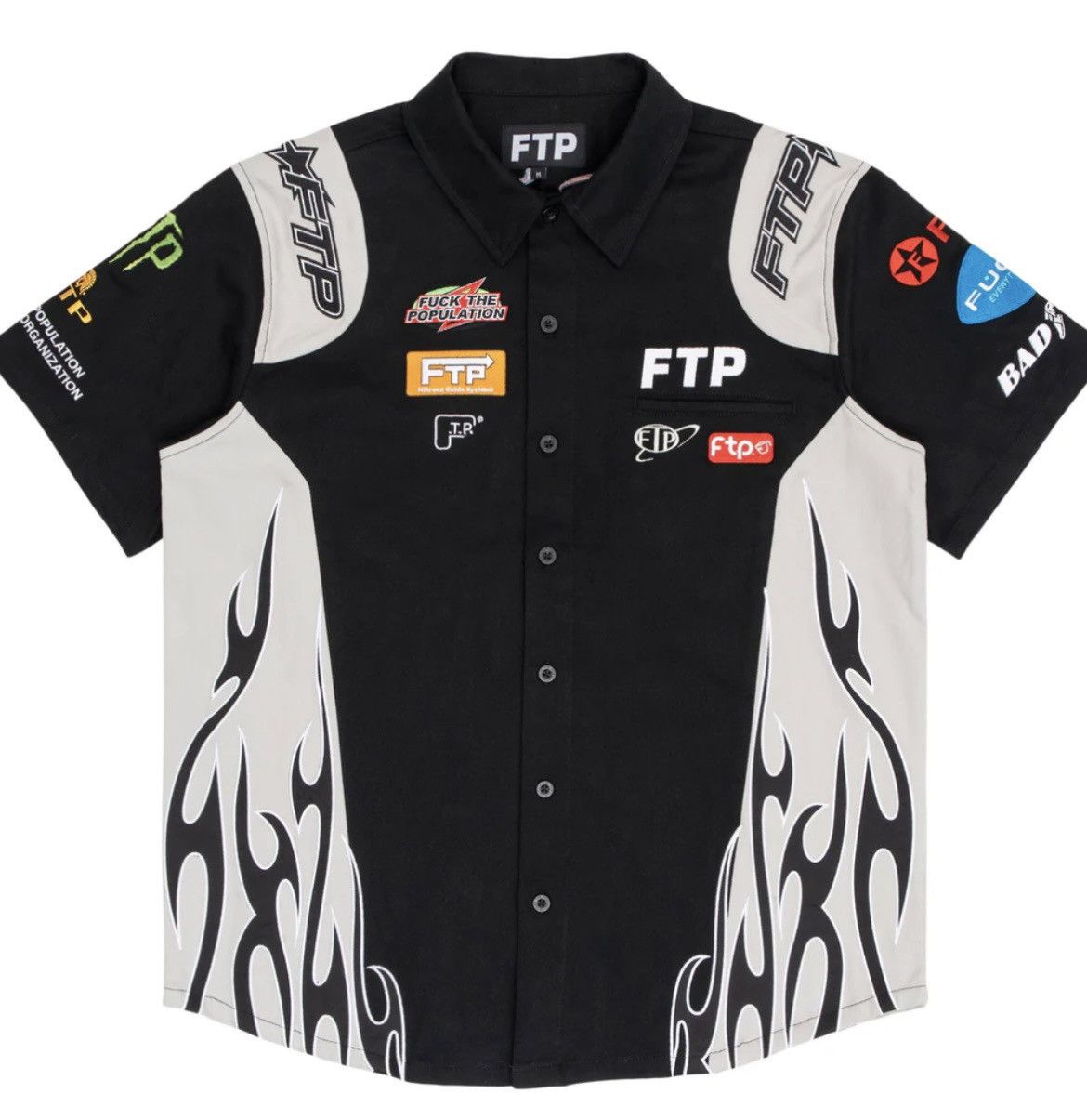 Fuck The Population FTP Raceway Button UP XXXL Size US XXL / EU 58 / 5 - 1 Thumbnail