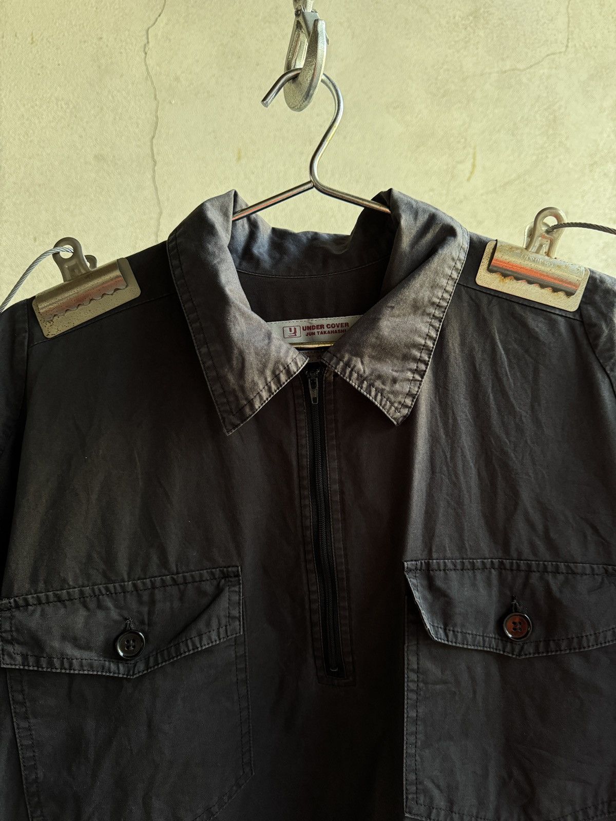 Undercover Undercover S/S 99 “Groupie” Mechanic Half Zip Work Shirt Size US L / EU 52-54 / 3 - 5 Thumbnail