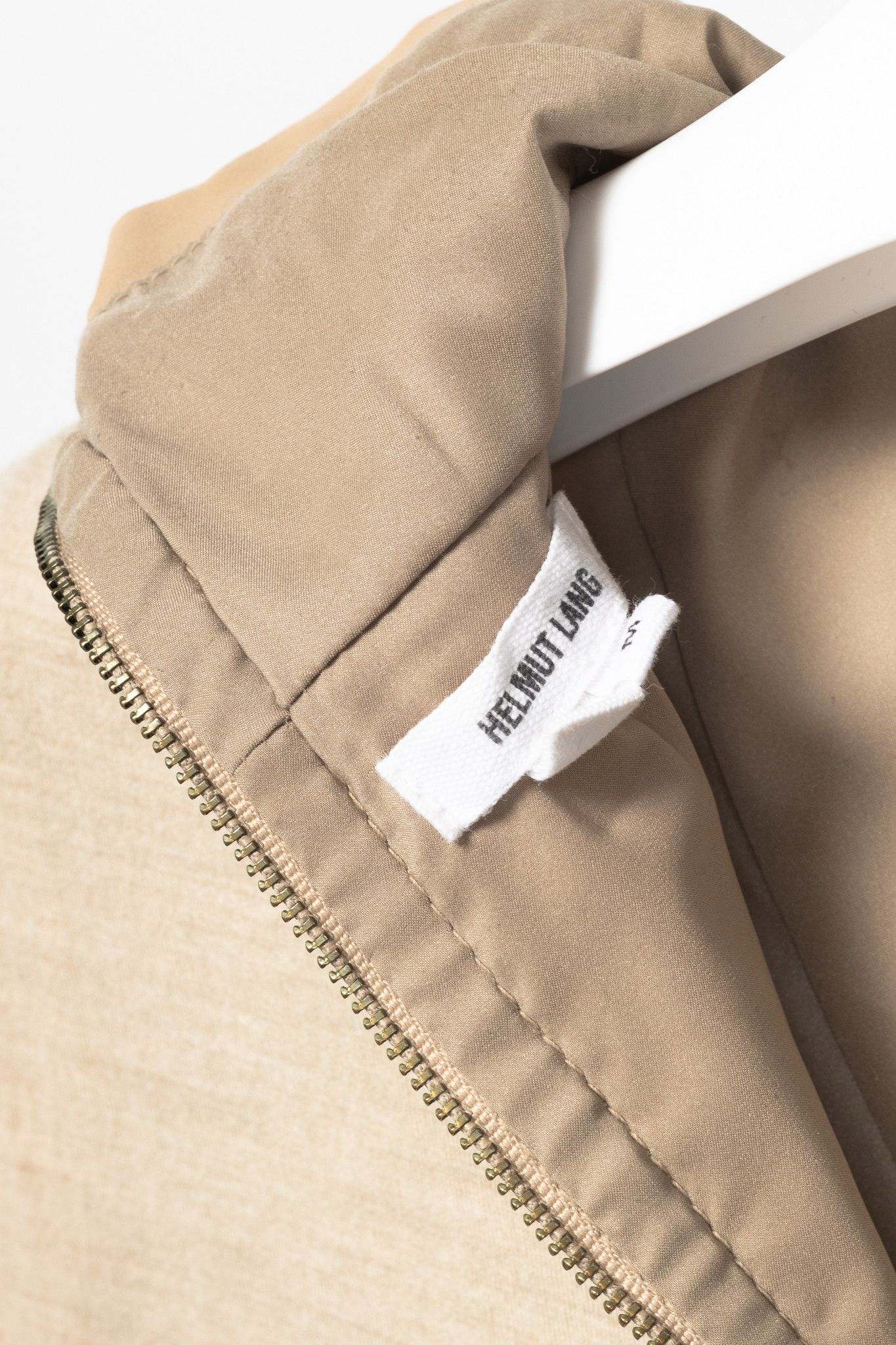 Helmut Lang Helmut Lang AW14 Beige Tilt Leather High-Neck Top Size M / US 6-8 / IT 42-44 - 8 Thumbnail