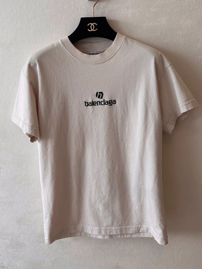 Balenciaga Balenciaga Off-white logo short sleeve 2502-Nextarrow Size US XXS / EU 40 - 1 Thumbnail