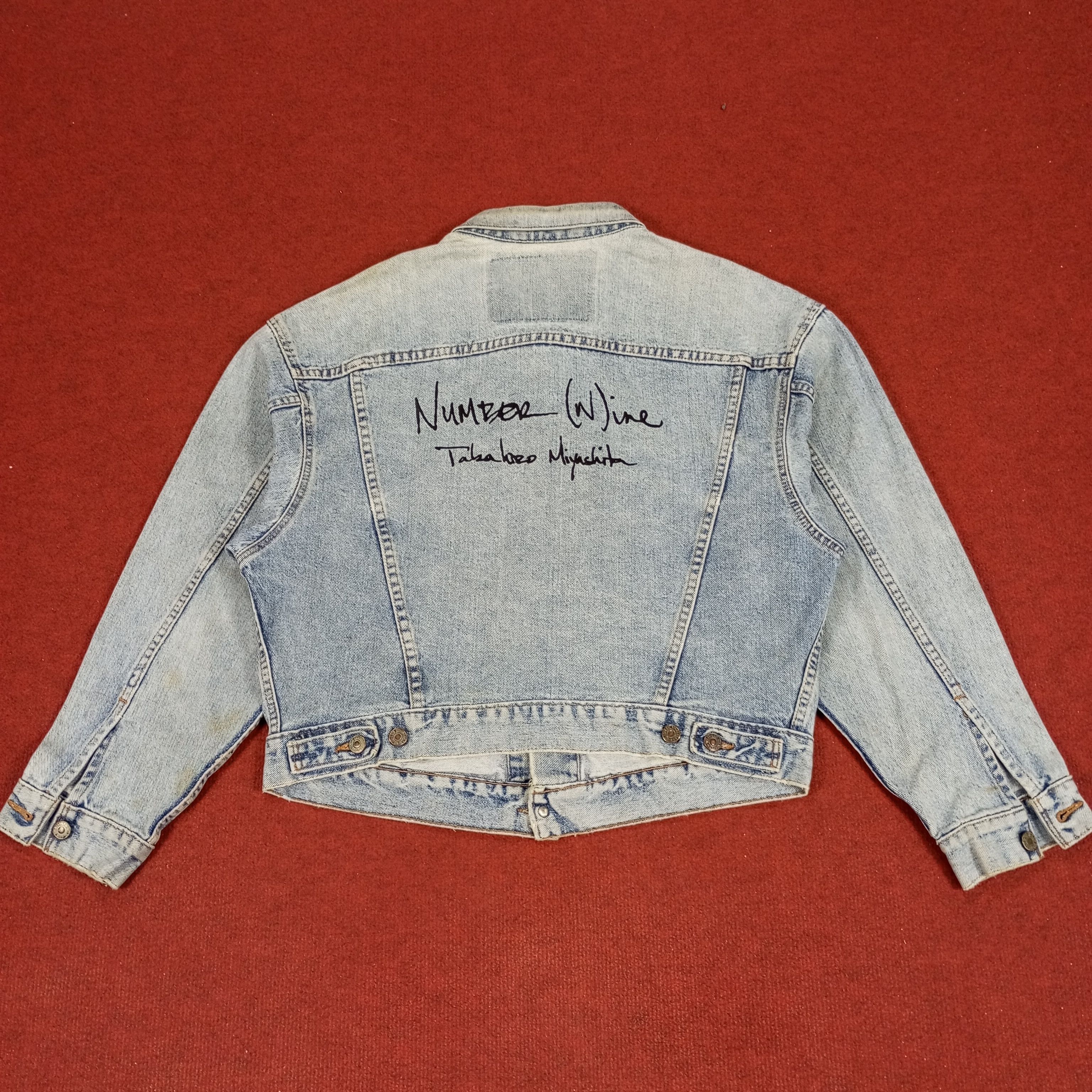 Levi's × Vintage Levis X Custom Nine Number Art Style Streetwear Jacket Size US L / EU 52-54 / 3 - 1 Thumbnail