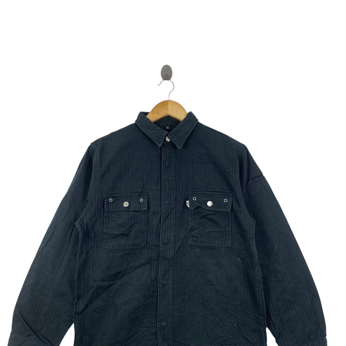 Vintage Vintage TORAICHI JAPAN ENGINEER Flannel Jacket Work Western Size US L / EU 52-54 / 3 - 2 Thumbnail