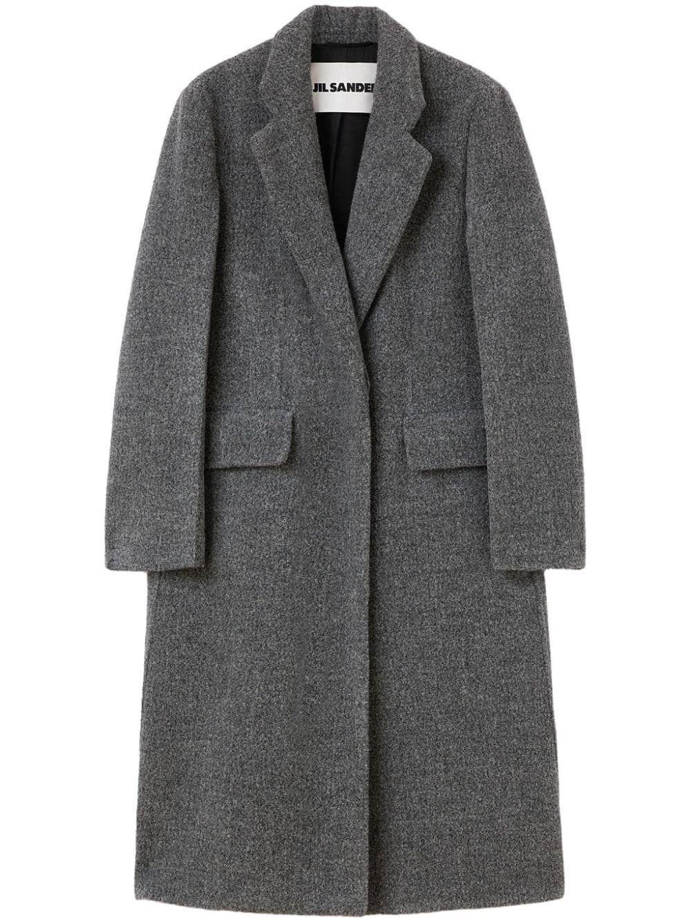 Jil Sander o1w1db10825 Long Coat in Gray Size S / US 4 / IT 40 - 1 Thumbnail