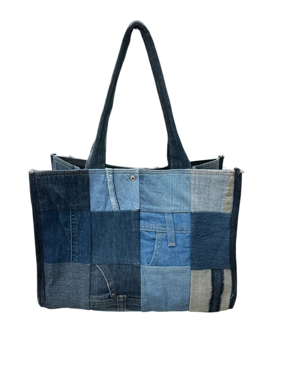 Other DENIM CUSTOM PATCHWORK TOTE BAG Size ONE SIZE - 3 Thumbnail