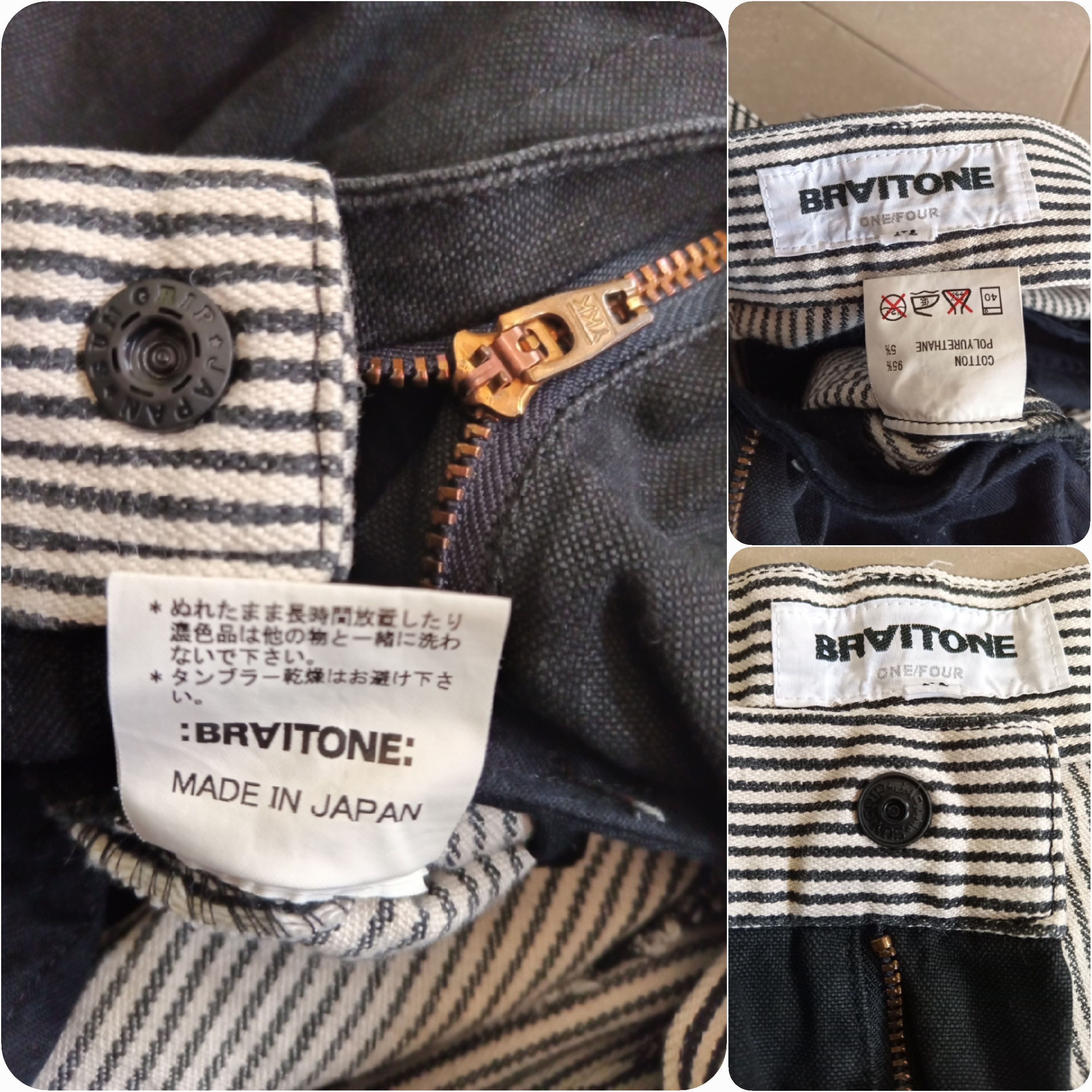 Designer × Japanese Brand BRAITONE Japanese Brand Hickory Multipockets Denim Size US 30 / EU 46 - 9 Thumbnail