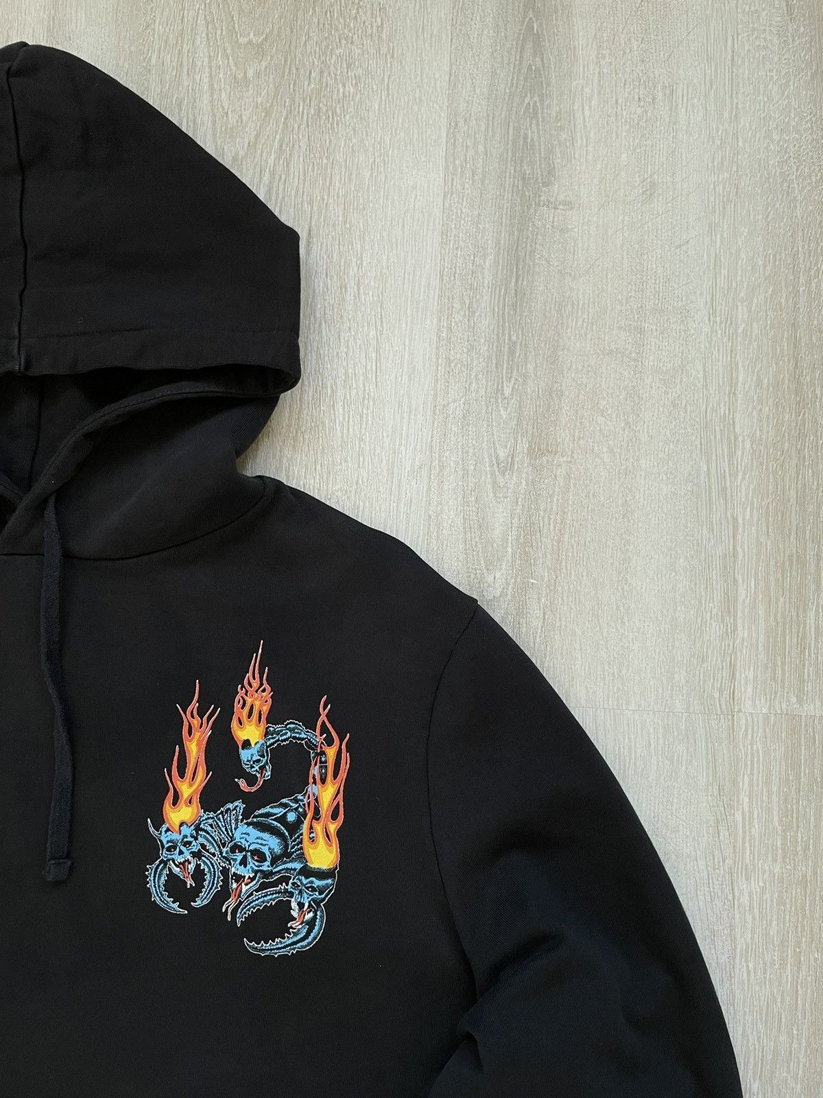 Allsaints ALLSAINTS Scorpion Fire Hoodie Big Logo Black Size US XL / EU 56 / 4 - 7 Thumbnail