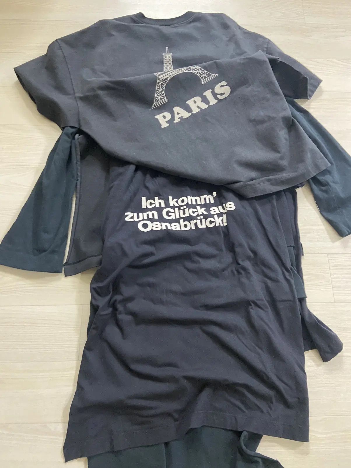 Vetements XS Vetements PARIS Layered oversized long sleeve shirt dress Size US XS / EU 42 / 0 - 3 Thumbnail