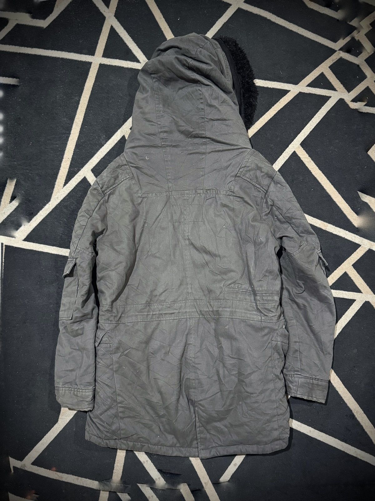 GOA Double Layers Asymmetrical Fur Jacket Codes Combine Lgb Size US L / EU 52-54 / 3 - 7 Thumbnail