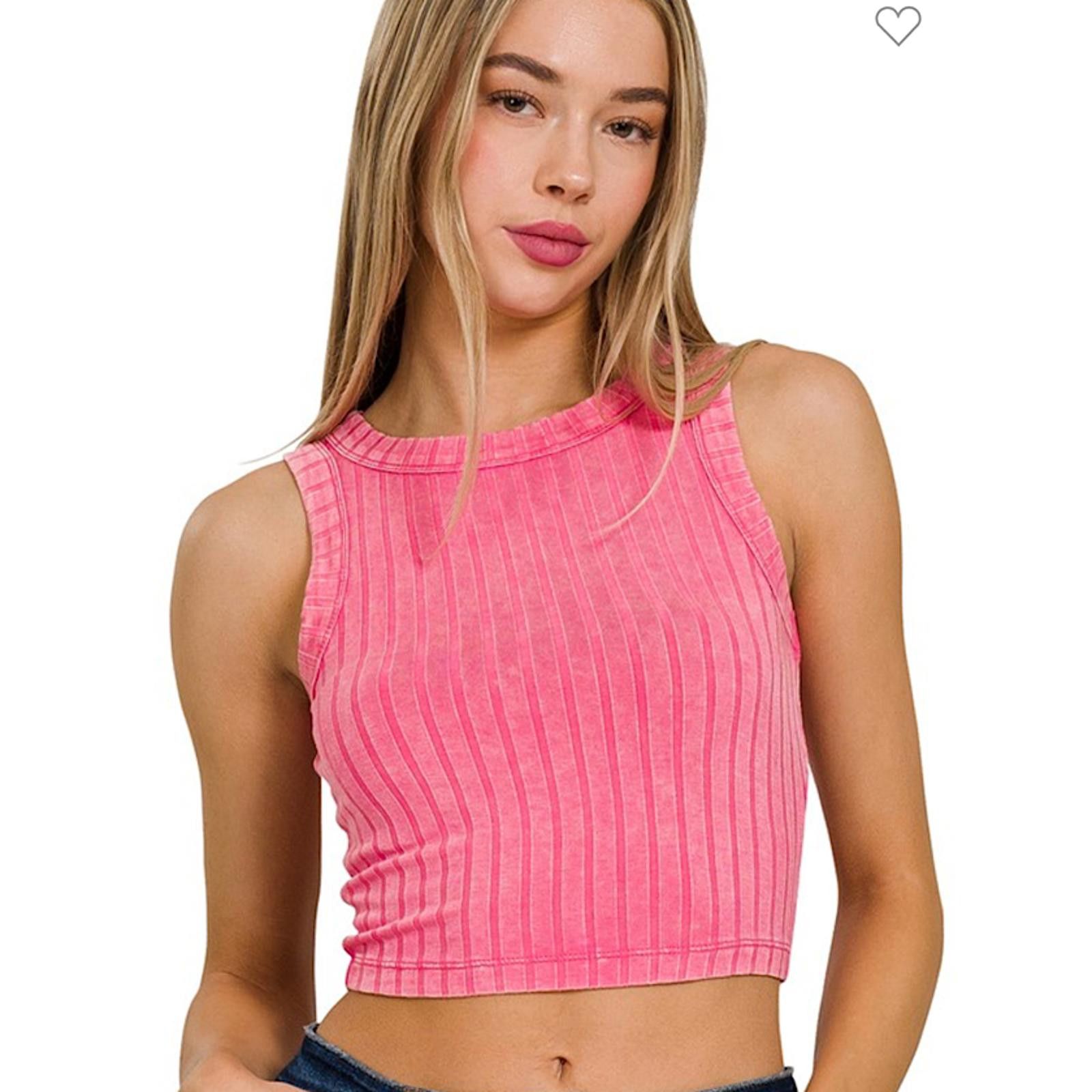 Other Zenana Ribbed Buttery Soft Tank Crop Top Size S / US 4 / IT 40 - 3 Thumbnail