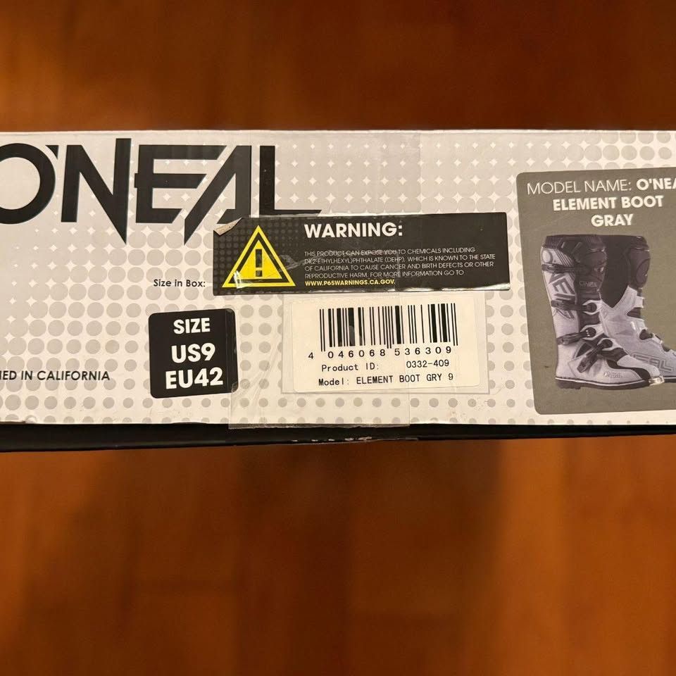 O'Neill O'Neal Element Boots-Gray- Size US 9 / EU 42 - 8 Thumbnail