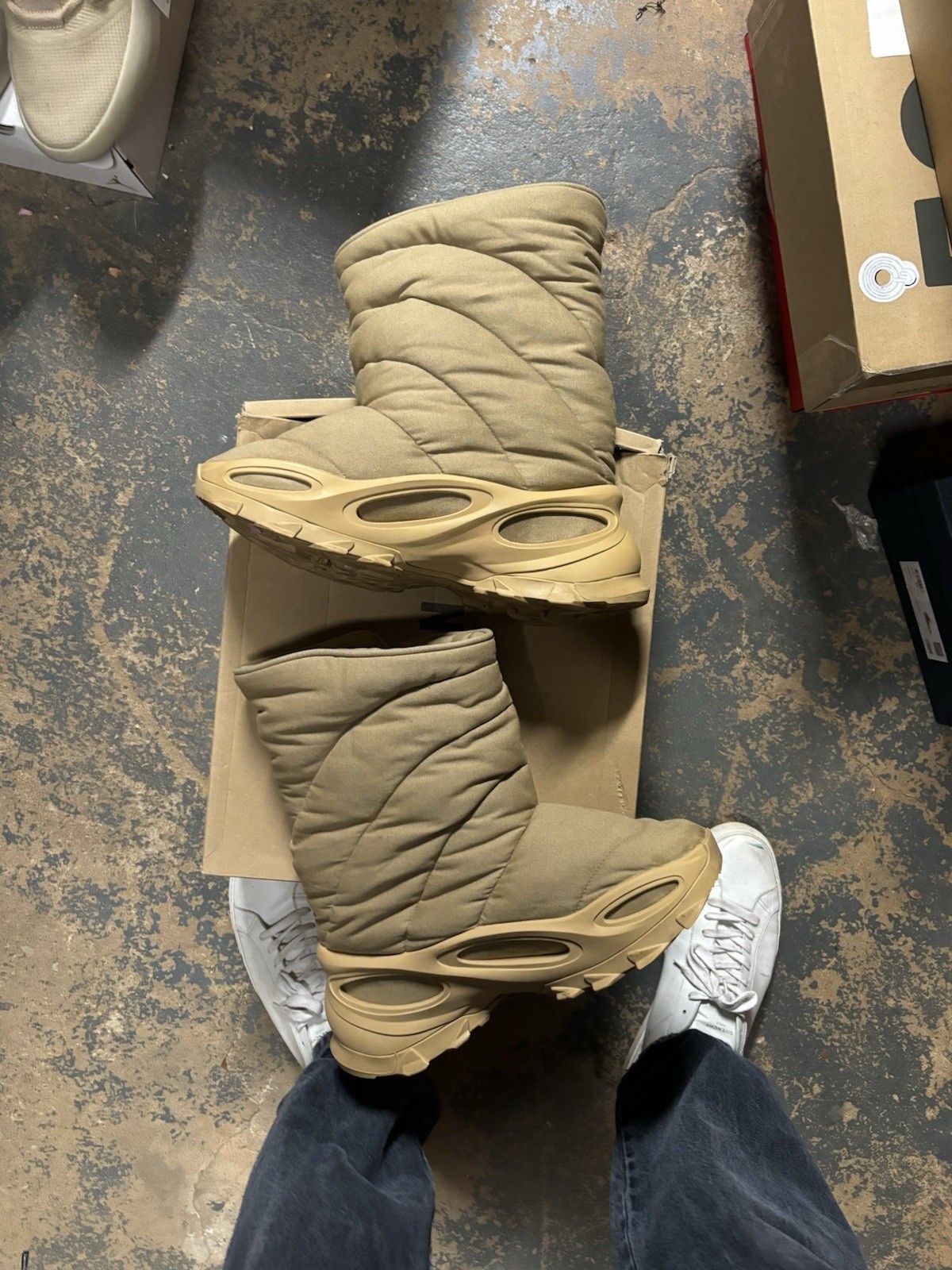 Yeezy Adidas Yeezy NSLTD Boot Khaki Size US 14 / EU 47 - 2 Thumbnail