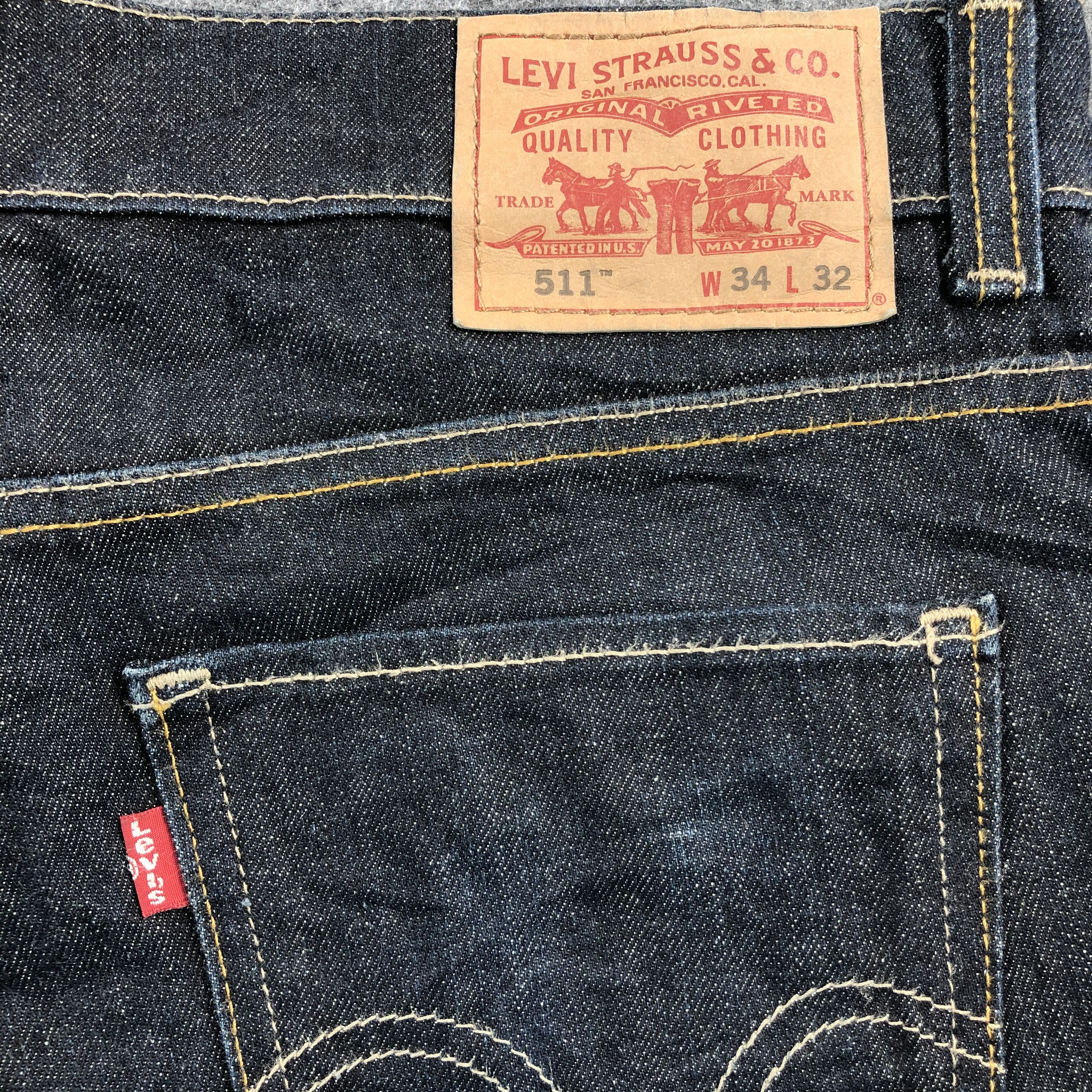 Levi's × Vintage Vintage Levis 511 Slim Jeans-JM1244 Size US 34 / EU 50 - 5 Thumbnail