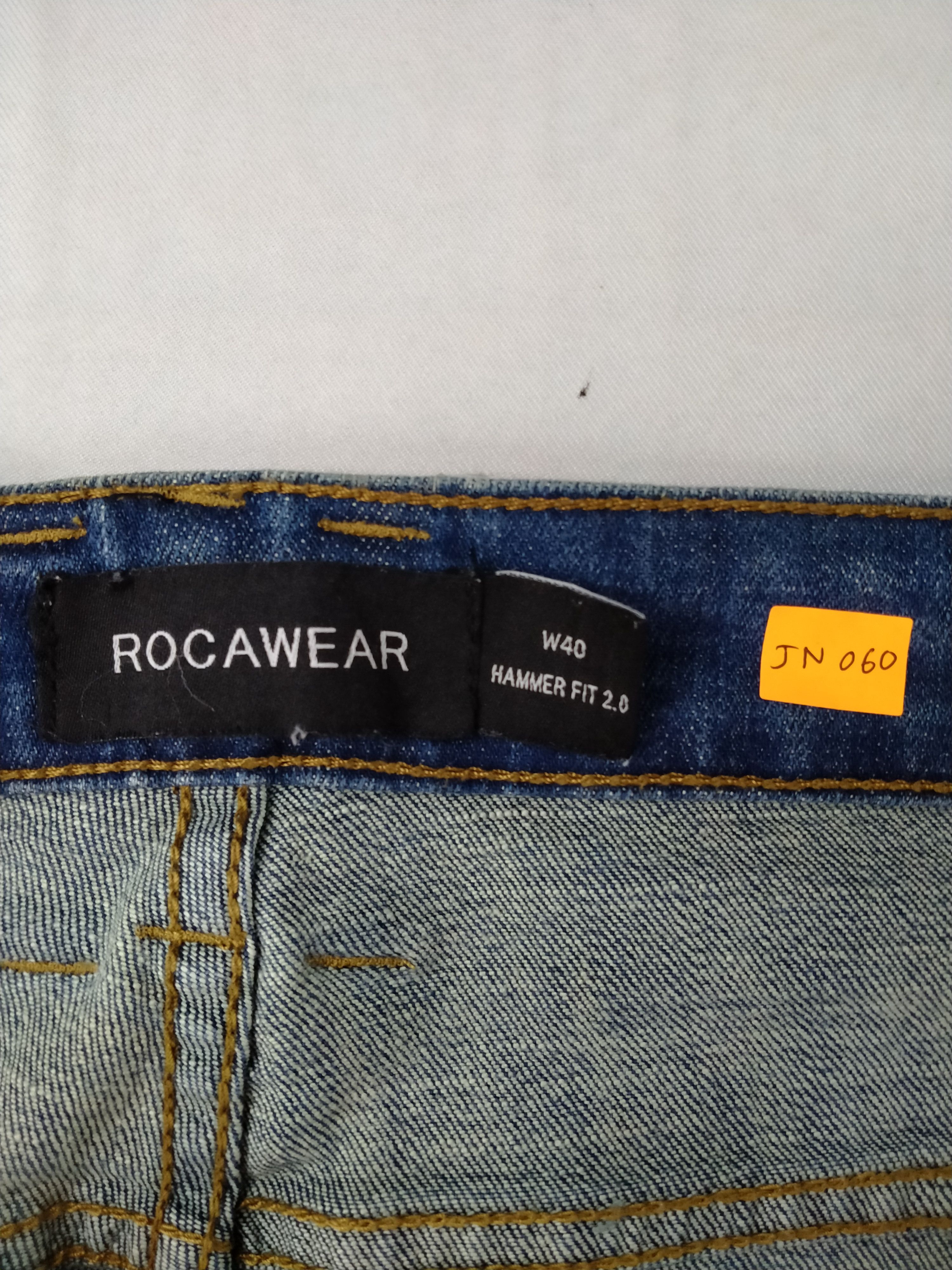 Japanese Brand Rocawear Stretchable Distressed Denim 39x32 -JN060 Size US 39 - 12 Thumbnail
