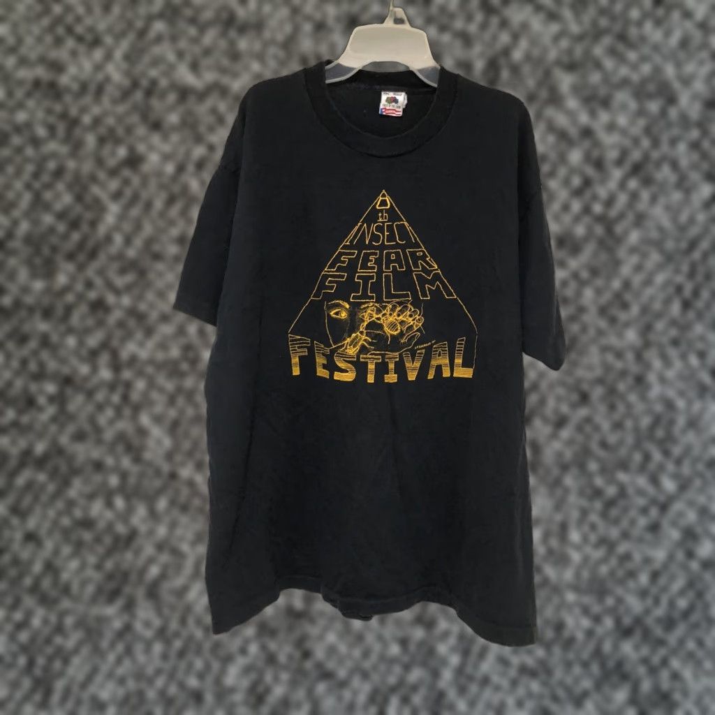 Fruit Of The Loom VINTAGE 1991 8th Insect Fear Film Festival T Shirt 2XL Entomology Illinois 90s Size US XXL / EU 58 / 5 - 1 Thumbnail