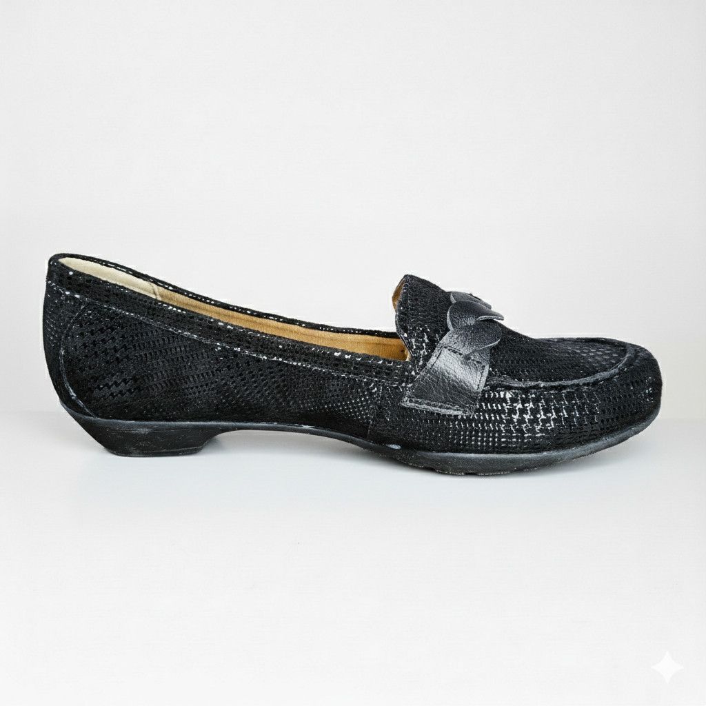 Other Softspots Size 10 Flats Loafers Black Metallic Houndstooth Size US 10 / IT 40 - 5 Thumbnail