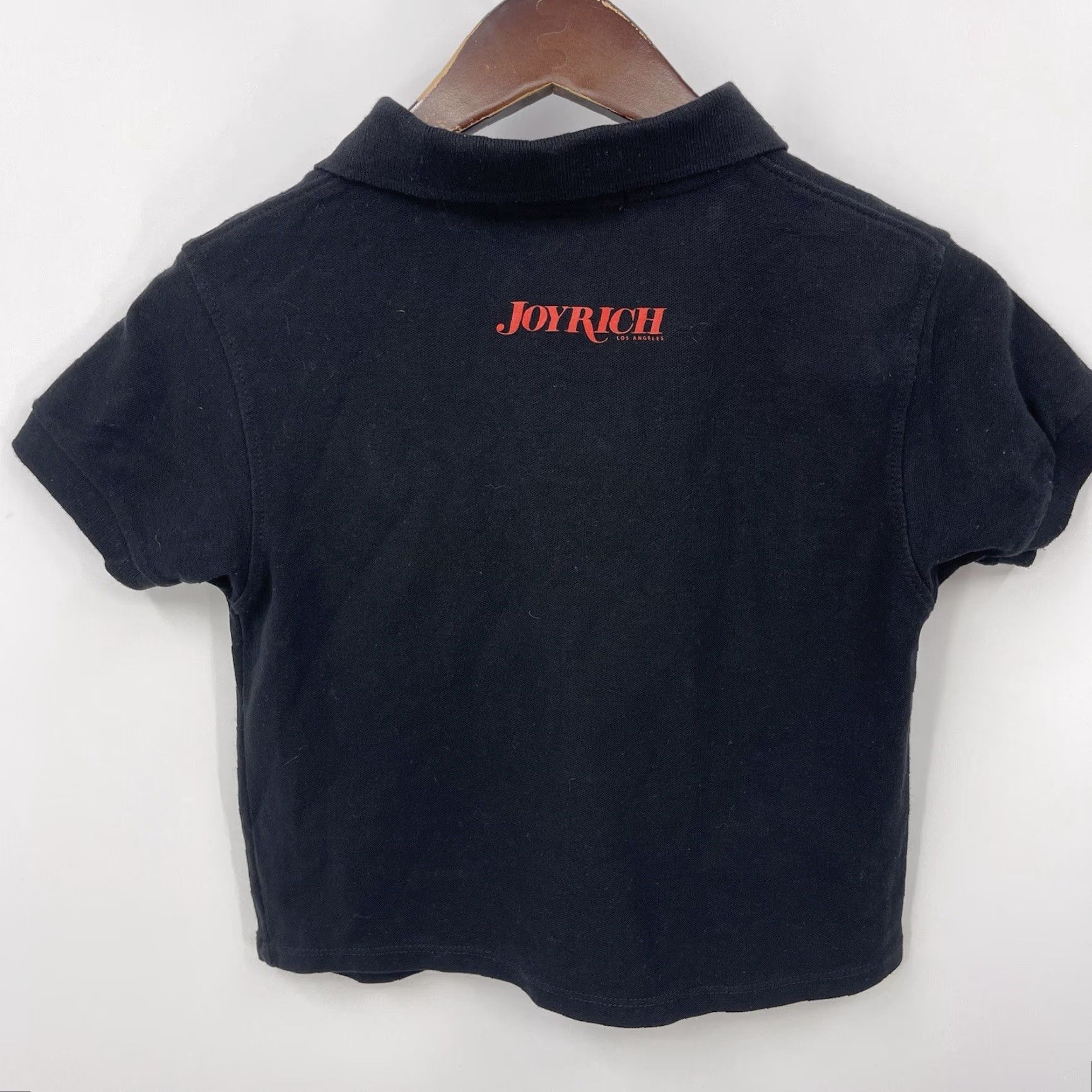Joyrich Joyrich T-Shirt Womens Small Black Cropped Collared Teddy Bear Preppy Vintage N/A Size S / US 4 / IT 40 - 5 Thumbnail