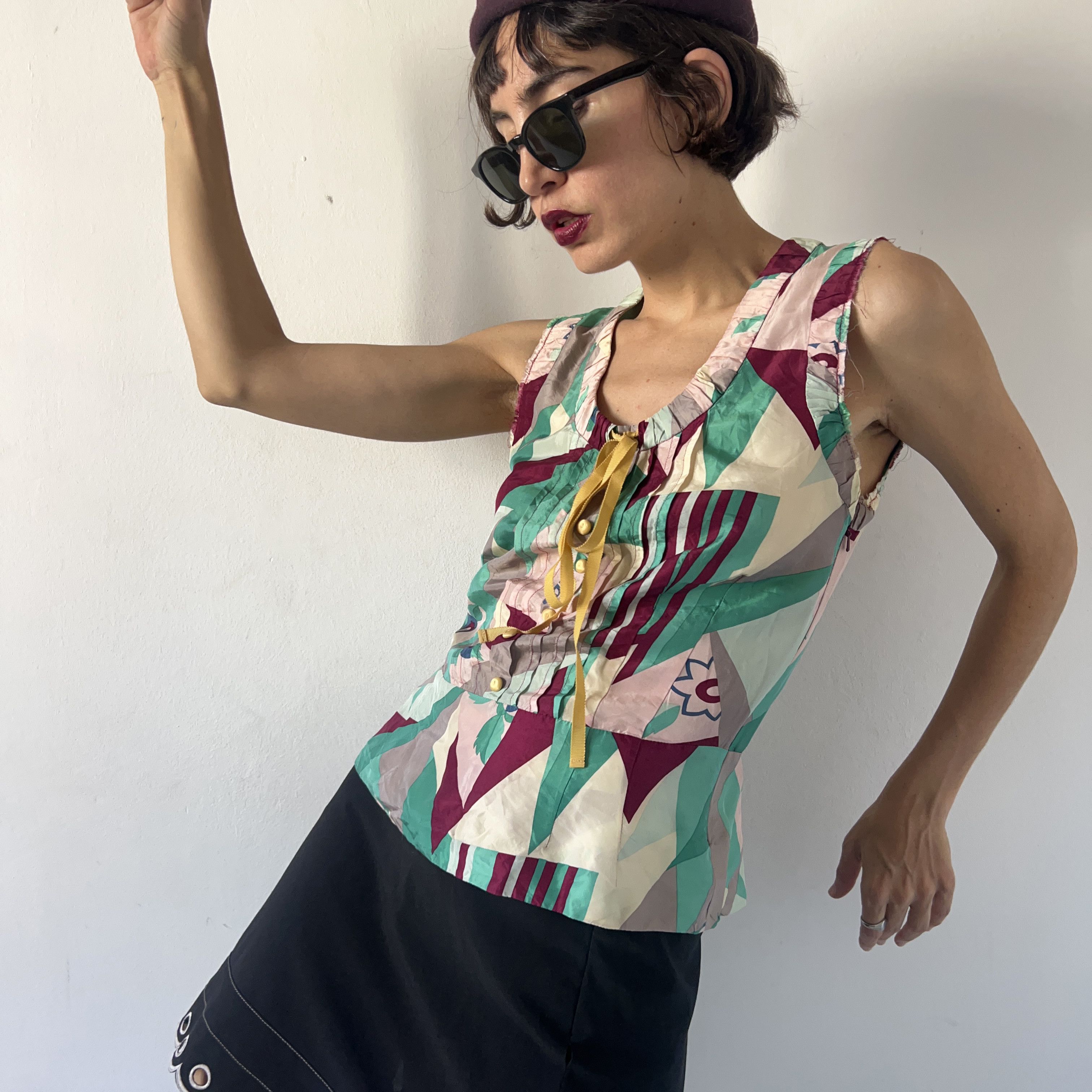 Marc Jacobs Vintage Marc Jacobs y2k geometrical print blouse Size M / US 6-8 / IT 42-44 - 6 Thumbnail