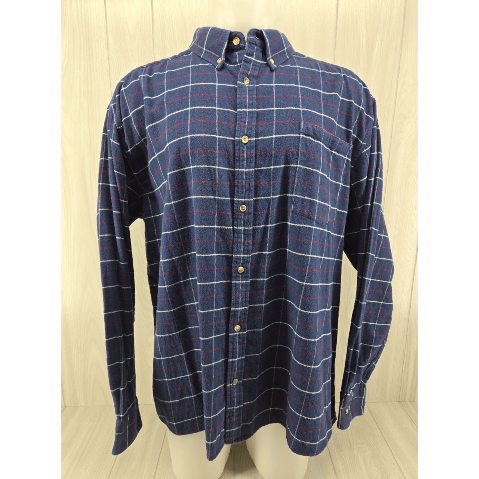 Mountain Khakis VINTAGE Mountain Khakis Shirt Mens XXL Blue Button-Up Cotton Plaid Flannel Size US XXL / EU 58 / 5 - 2 Thumbnail