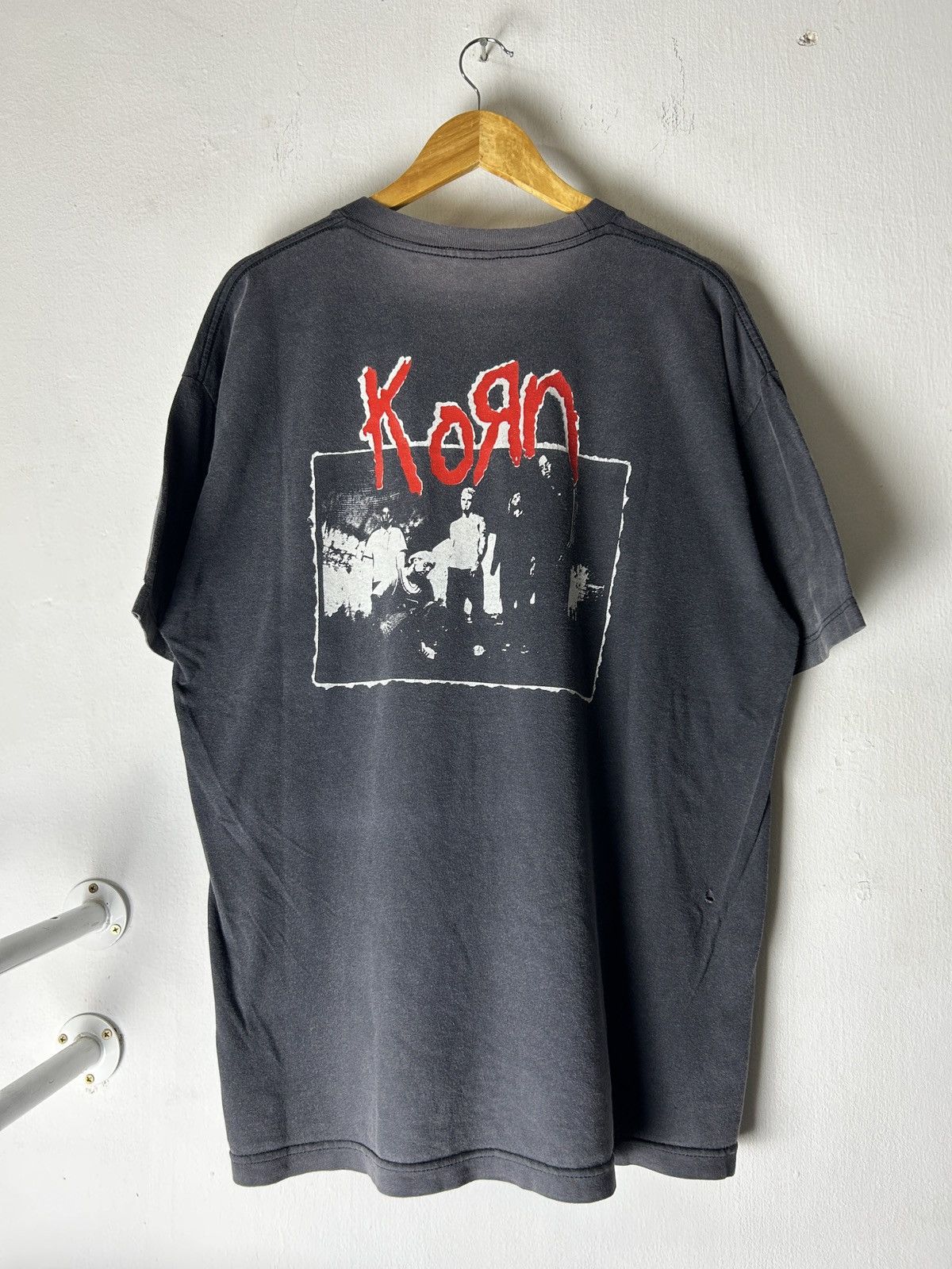 Band Tees Rare Vintage Korn Adidas Band metal with crazy backhit Size US XL / EU 56 / 4 - 4 Thumbnail