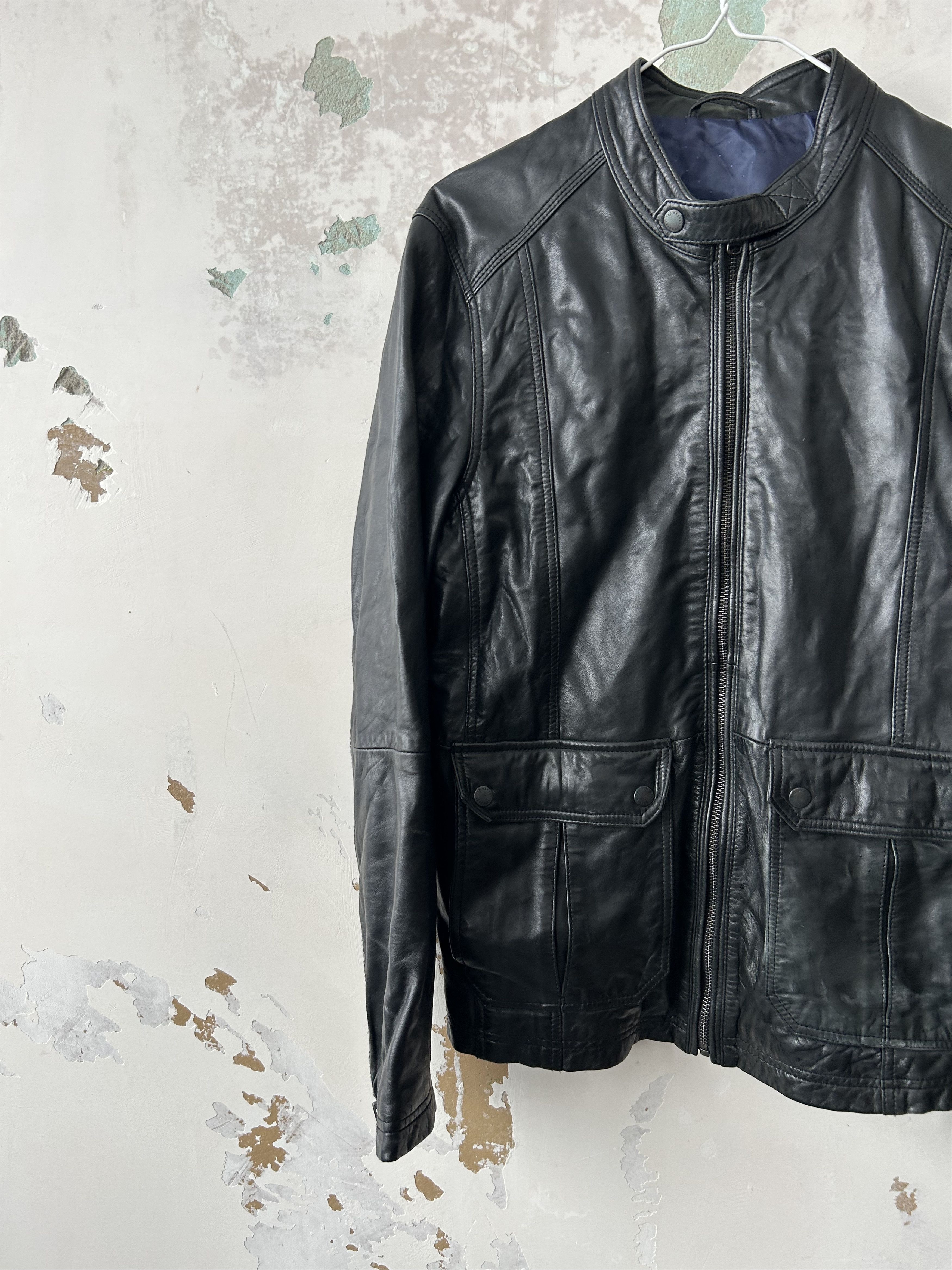 Ted Baker Ted Baker London Black Leather Jacket Mens Size 3 Size M / US 6-8 / IT 42-44 - 3 Thumbnail