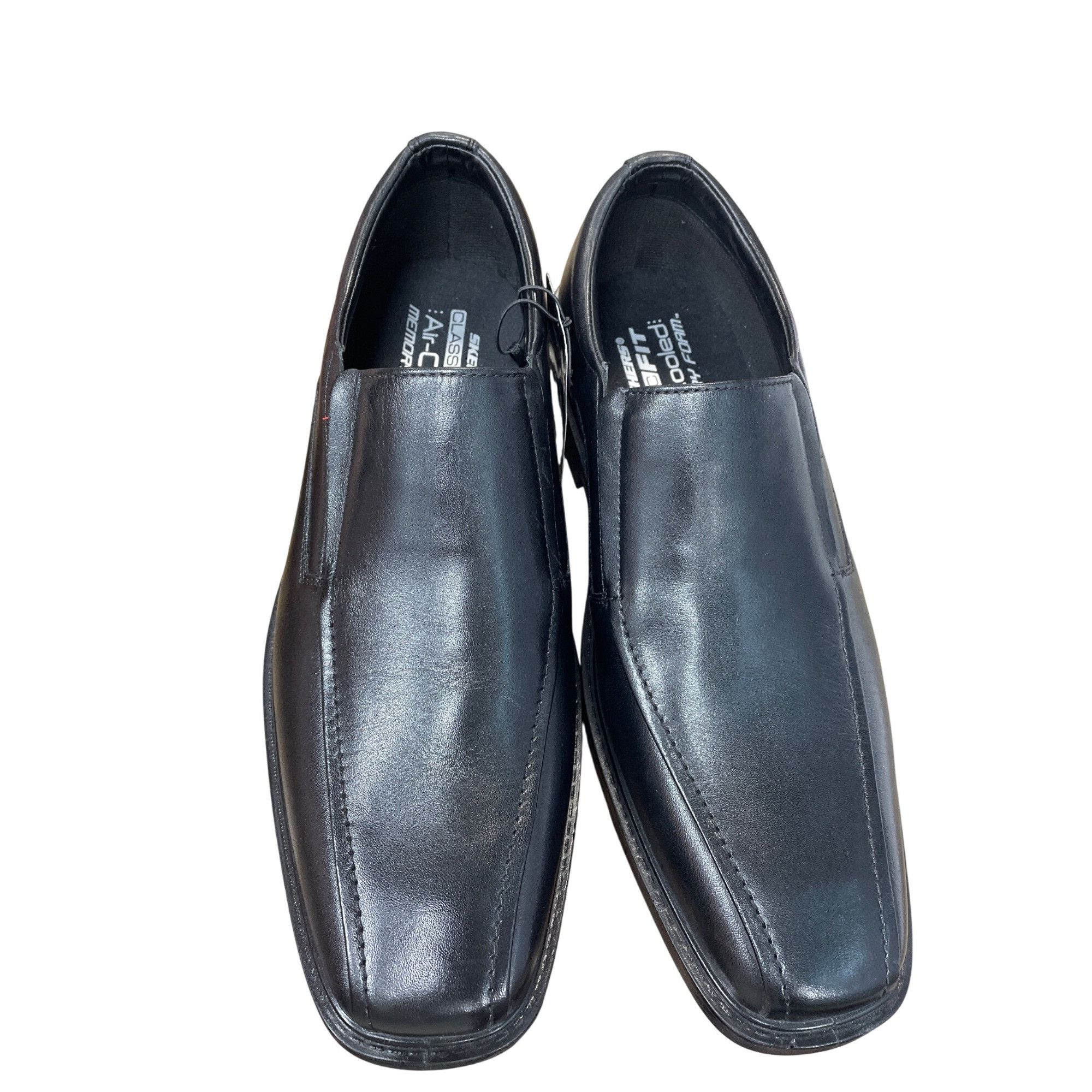 SKECHERS Skechers Classic fit Mens Black Leather Slip Loafers Sz 12 S Size US 12 / EU 45 - 13 Thumbnail