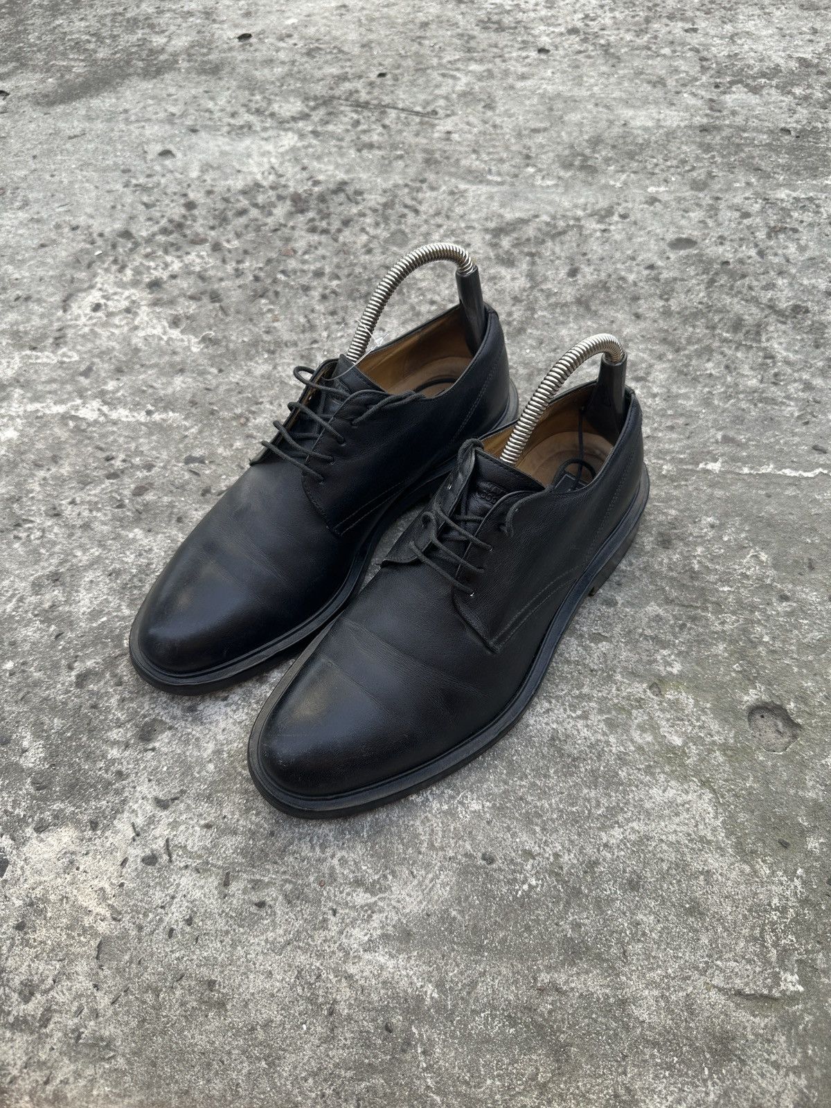 Other Vintage Black Leather UK Boots Streetwear Rare Style Usa 9 Size US 9 / EU 42 - 1 Thumbnail