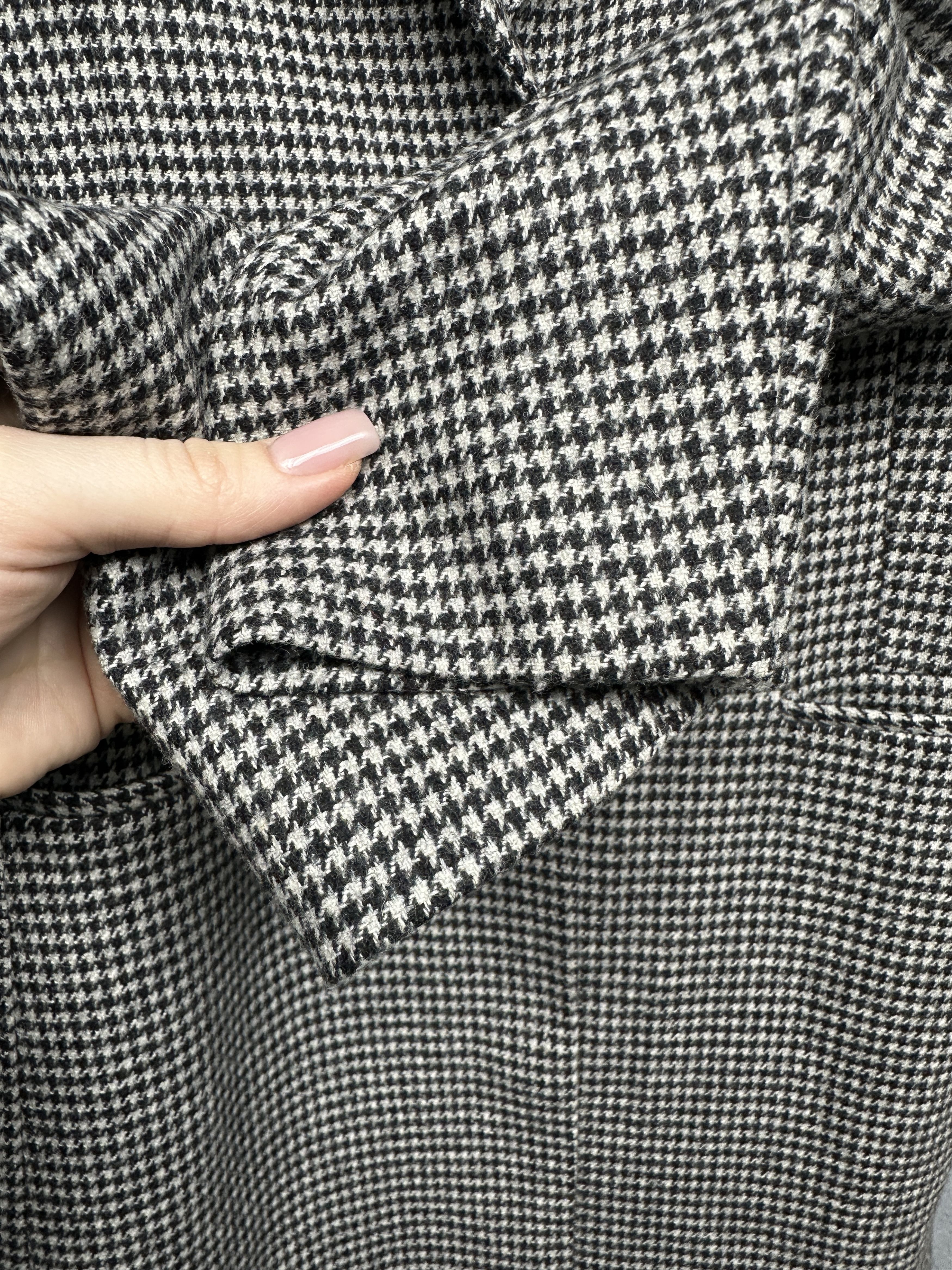 Allsaints AllSaints Leni Puppytooth Wool Coat Jacket Size XS / US 0-2 / IT 36-38 - 6 Thumbnail