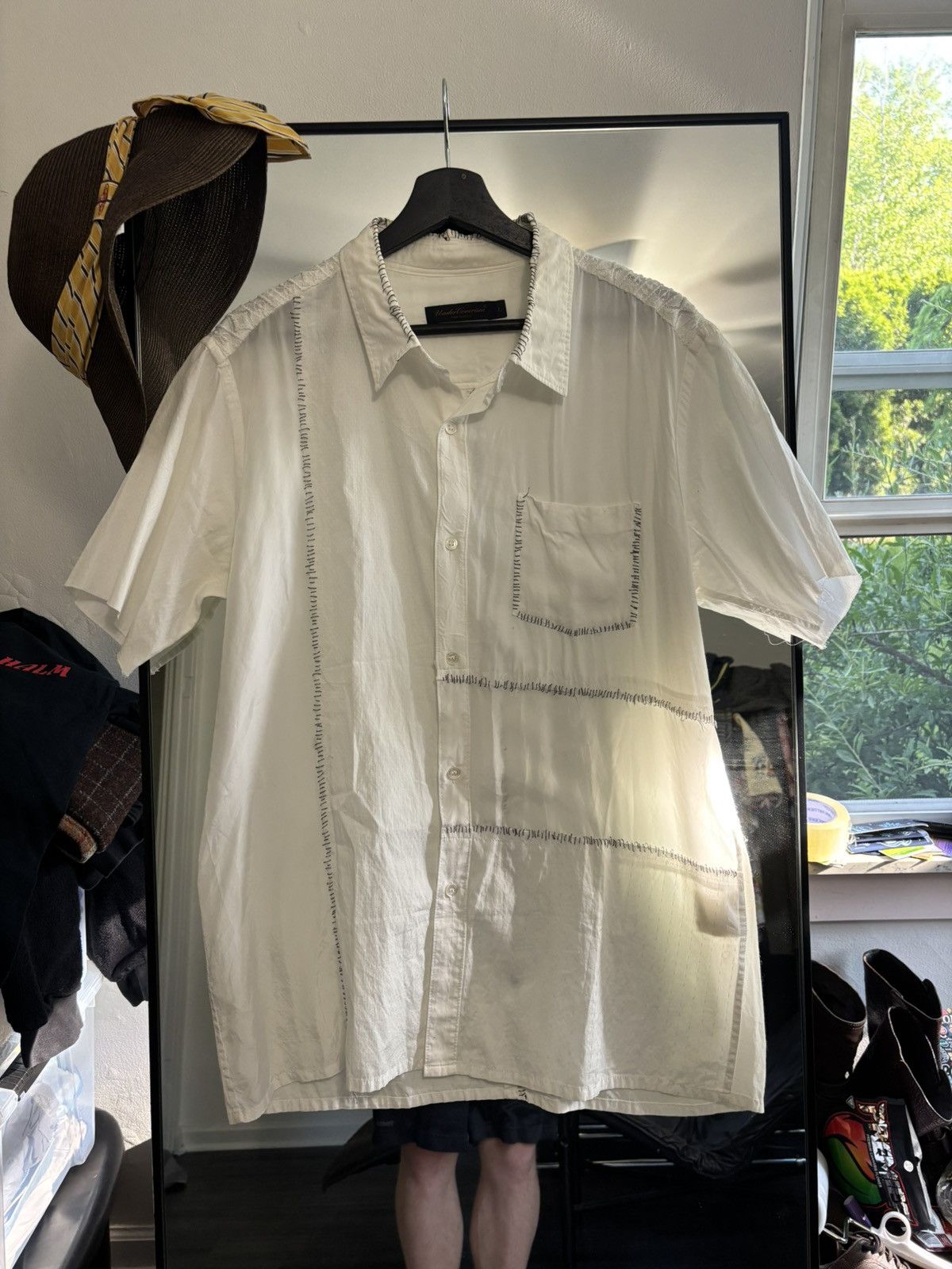 Undercover S/S 03 "Scab" Silk Hand-stitched Button-up Size US L / EU 52-54 / 3 - 1 Thumbnail